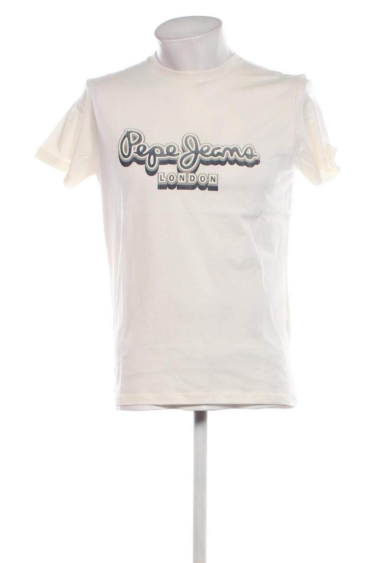 Ανδρικό t-shirt Pepe Jeans, Μέγεθος S, Χρώμα Εκρού, Τιμή 27,43 €