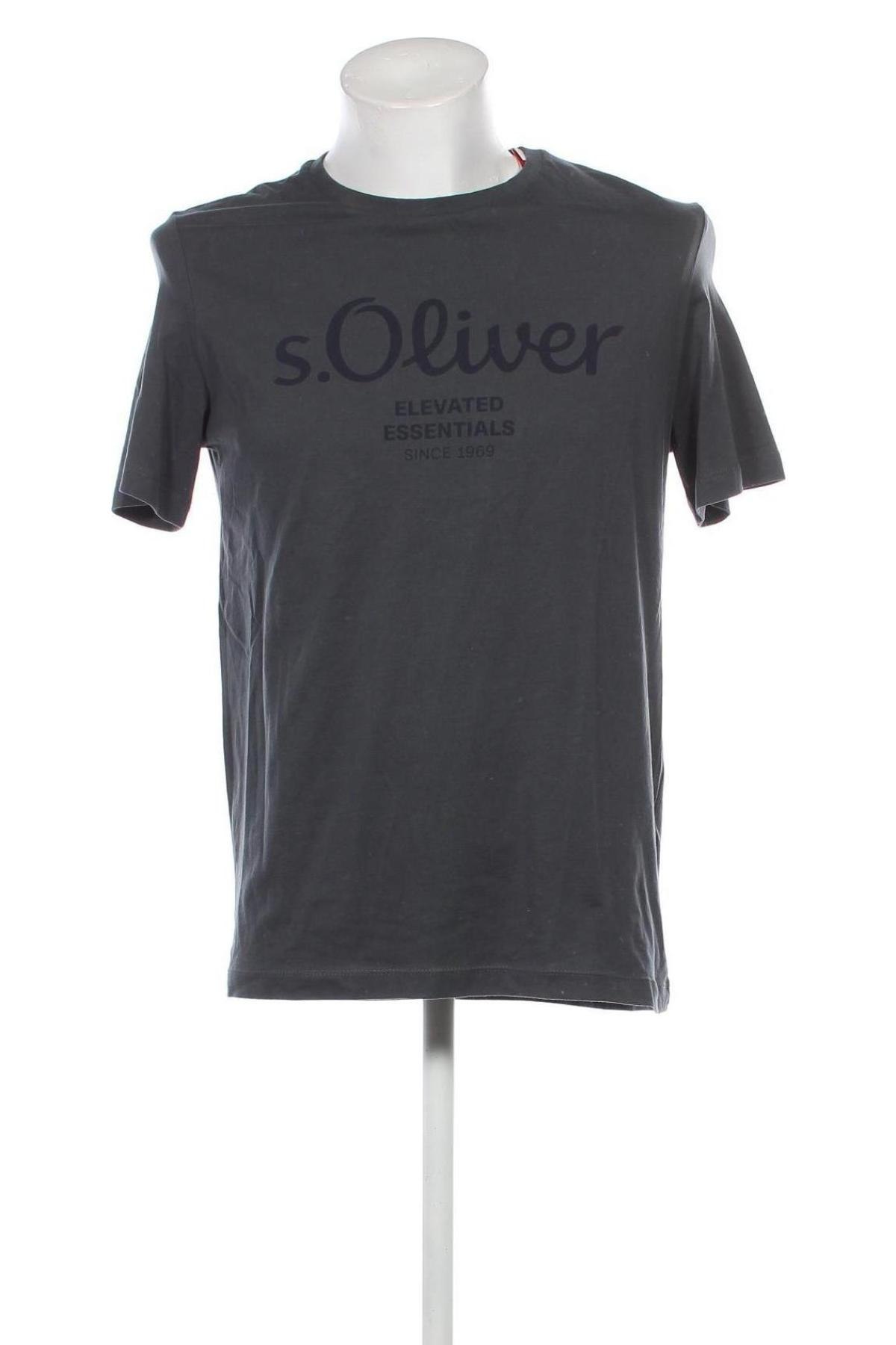 Ανδρικό t-shirt S.Oliver, Μέγεθος M, Χρώμα Γκρί, Τιμή 15,98 €