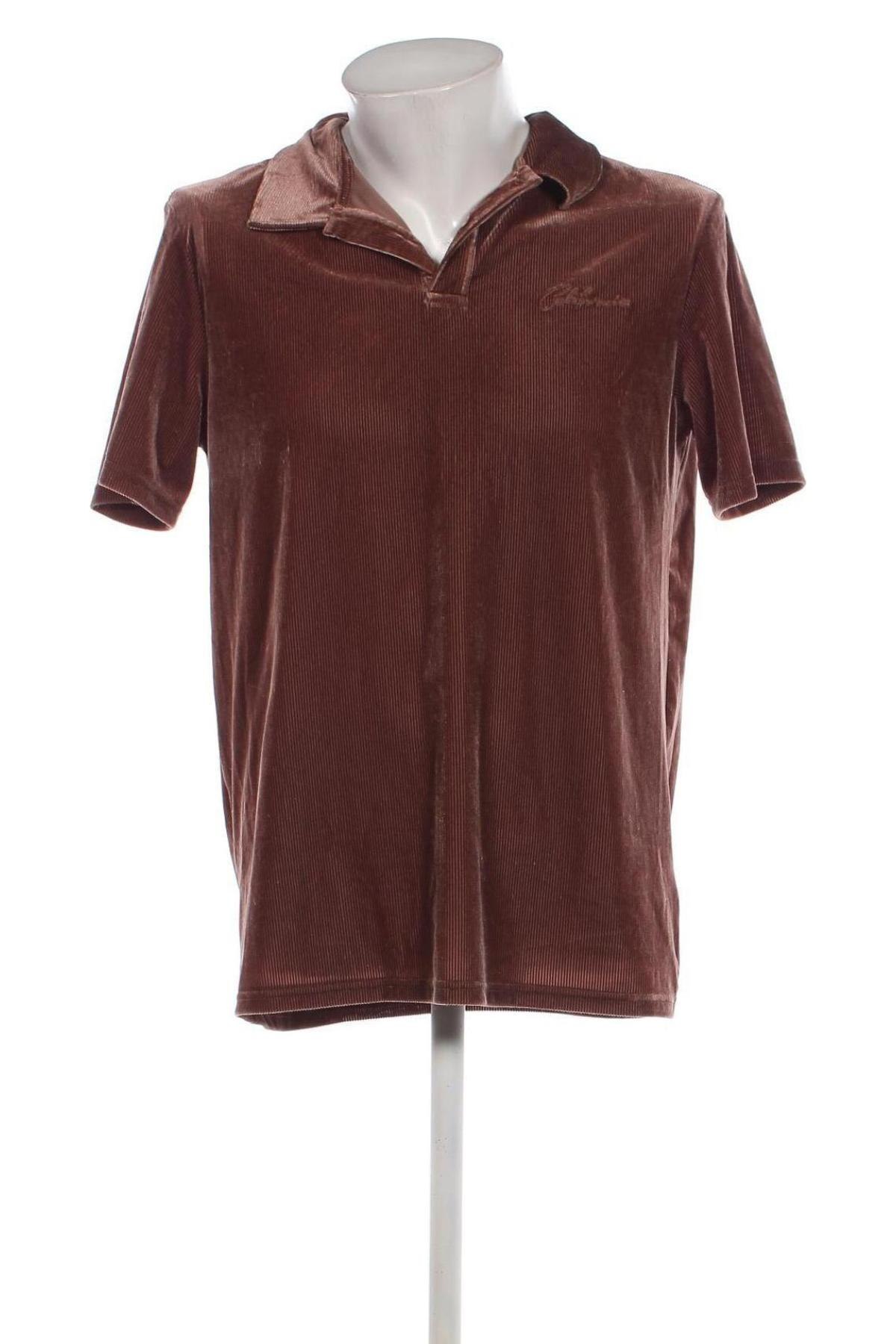 Мъжка тениска SHEIN, Размер M, Цвят Кафяв, Цена 13,00 лв.