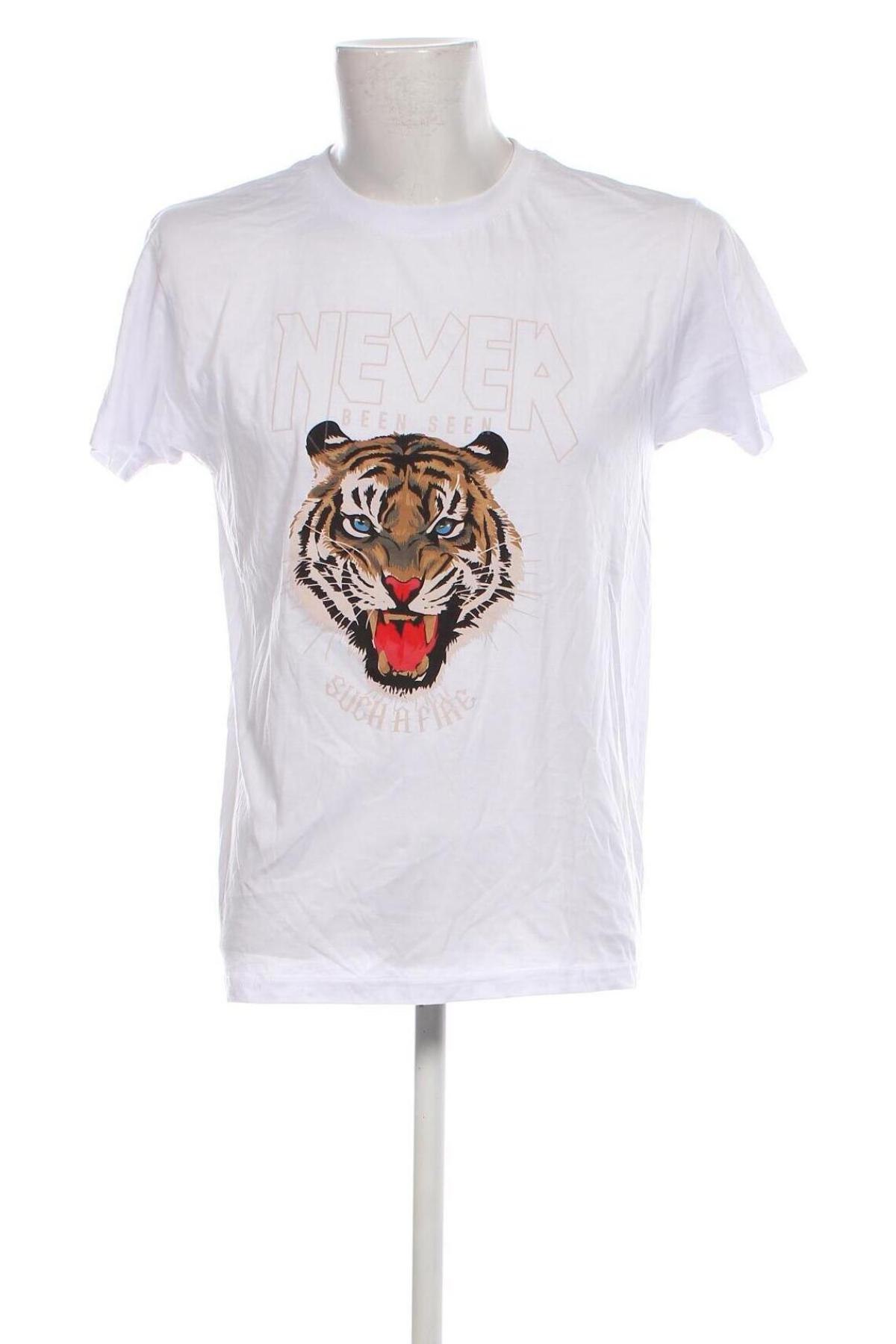 Мъжка тениска Sensi Wear, Размер M, Цвят Бял, Цена 13,00 лв.