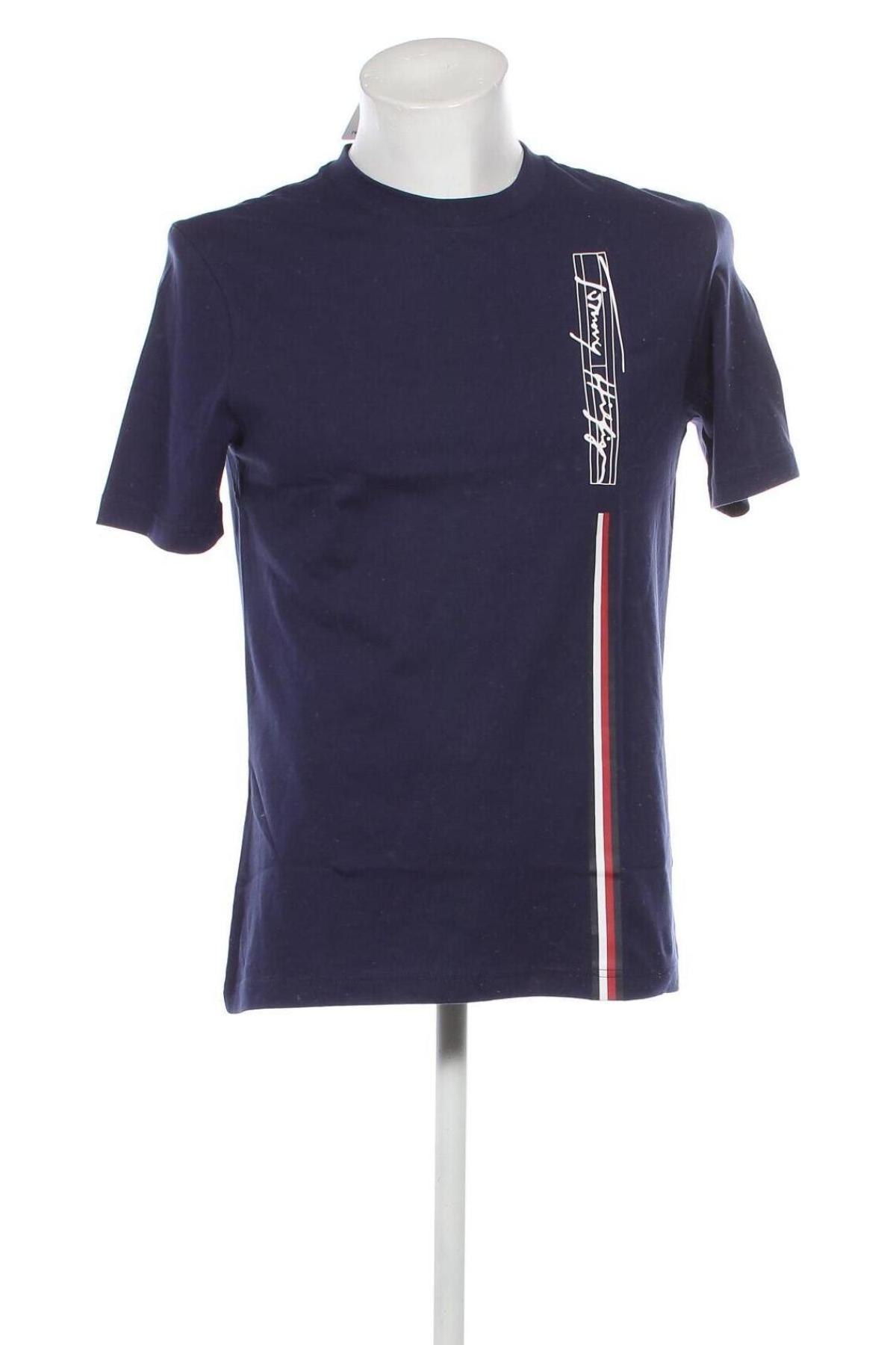 Męski T-shirt Tommy Hilfiger, Rozmiar M, Kolor Niebieski, Cena 194,98 zł