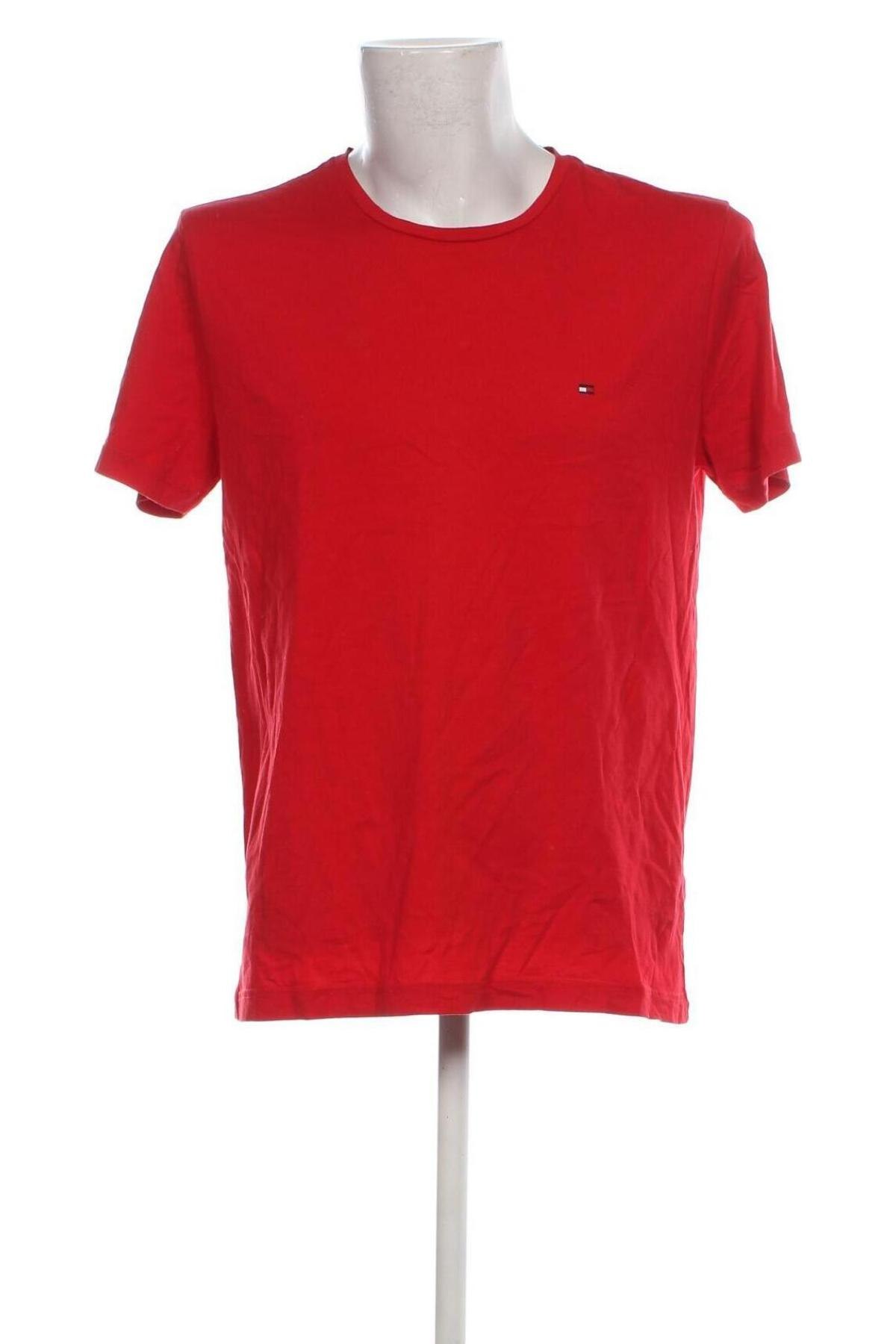 Pánské tričko  Tommy Hilfiger, Velikost XL, Barva Červená, Cena  542,00 Kč