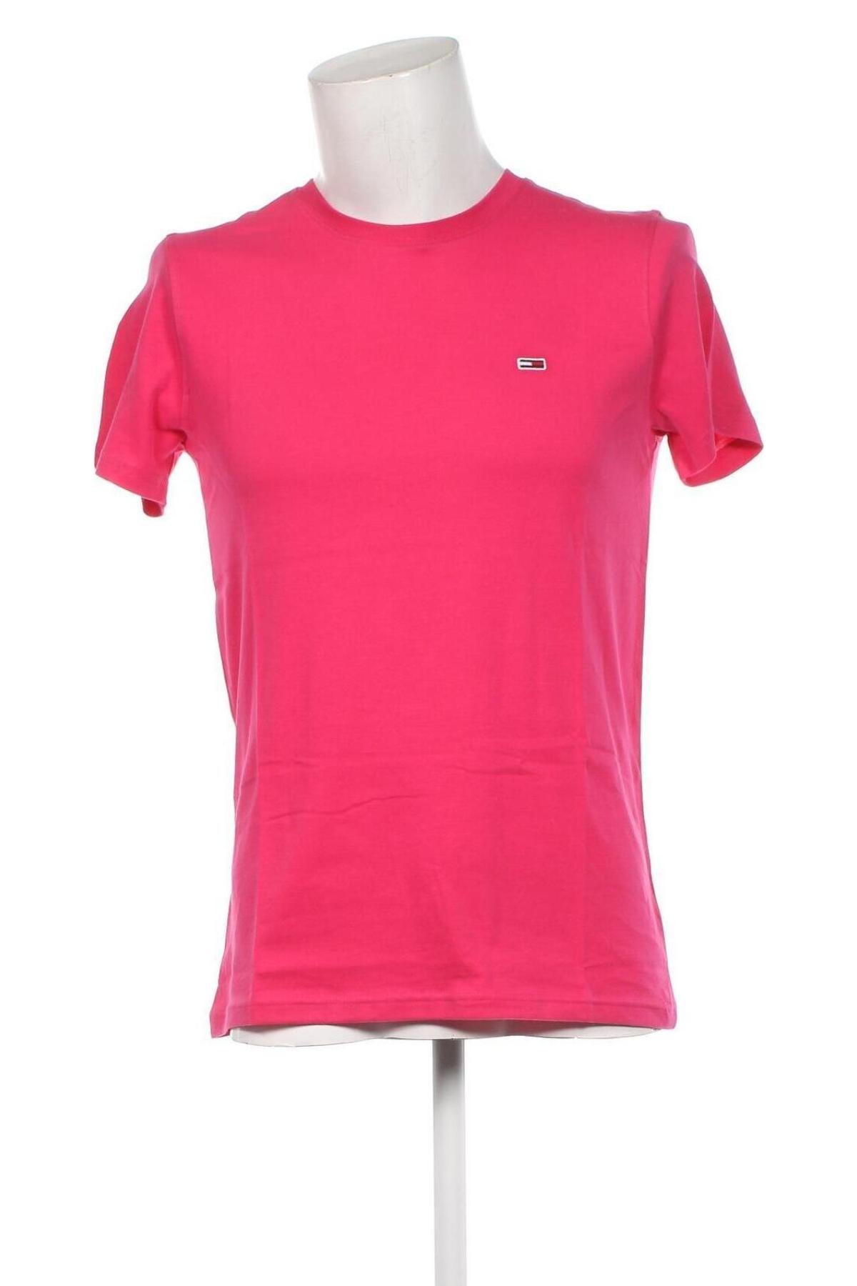 Herren T-Shirt Tommy Jeans, Größe M, Farbe Rosa, Preis 37,71 €