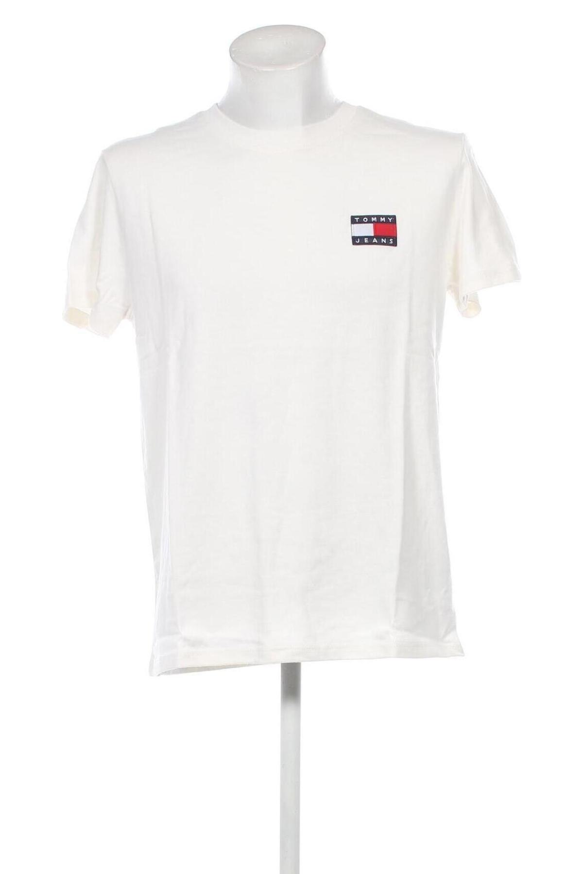 Herren T-Shirt Tommy Jeans, Größe L, Farbe Ecru, Preis € 39,69