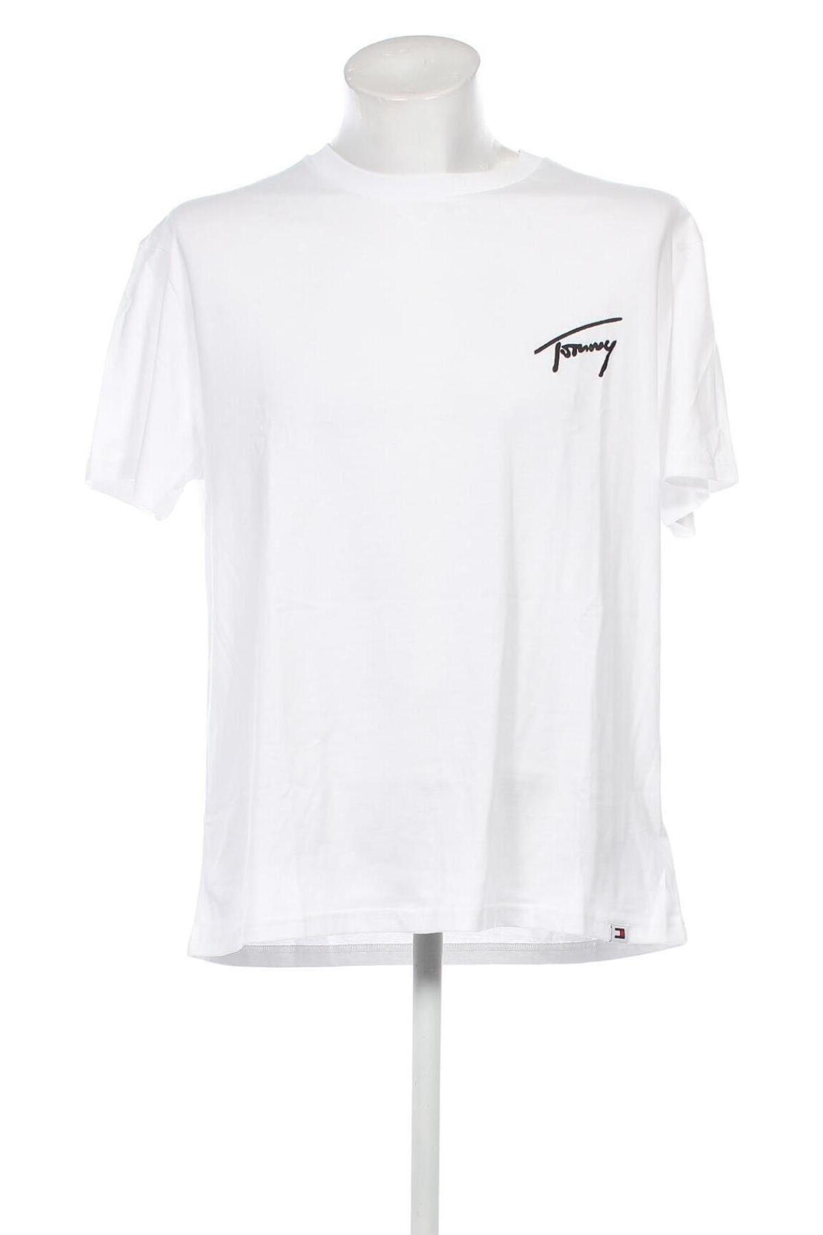Herren T-Shirt Tommy Jeans, Größe L, Farbe Weiß, Preis € 39,69