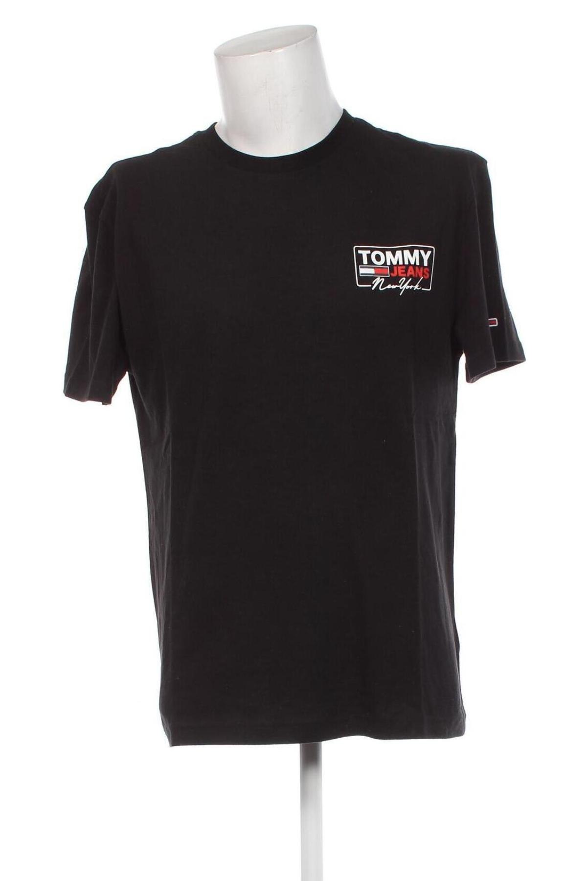 Męski T-shirt Tommy Jeans, Rozmiar L, Kolor Czarny, Cena 205,24 zł