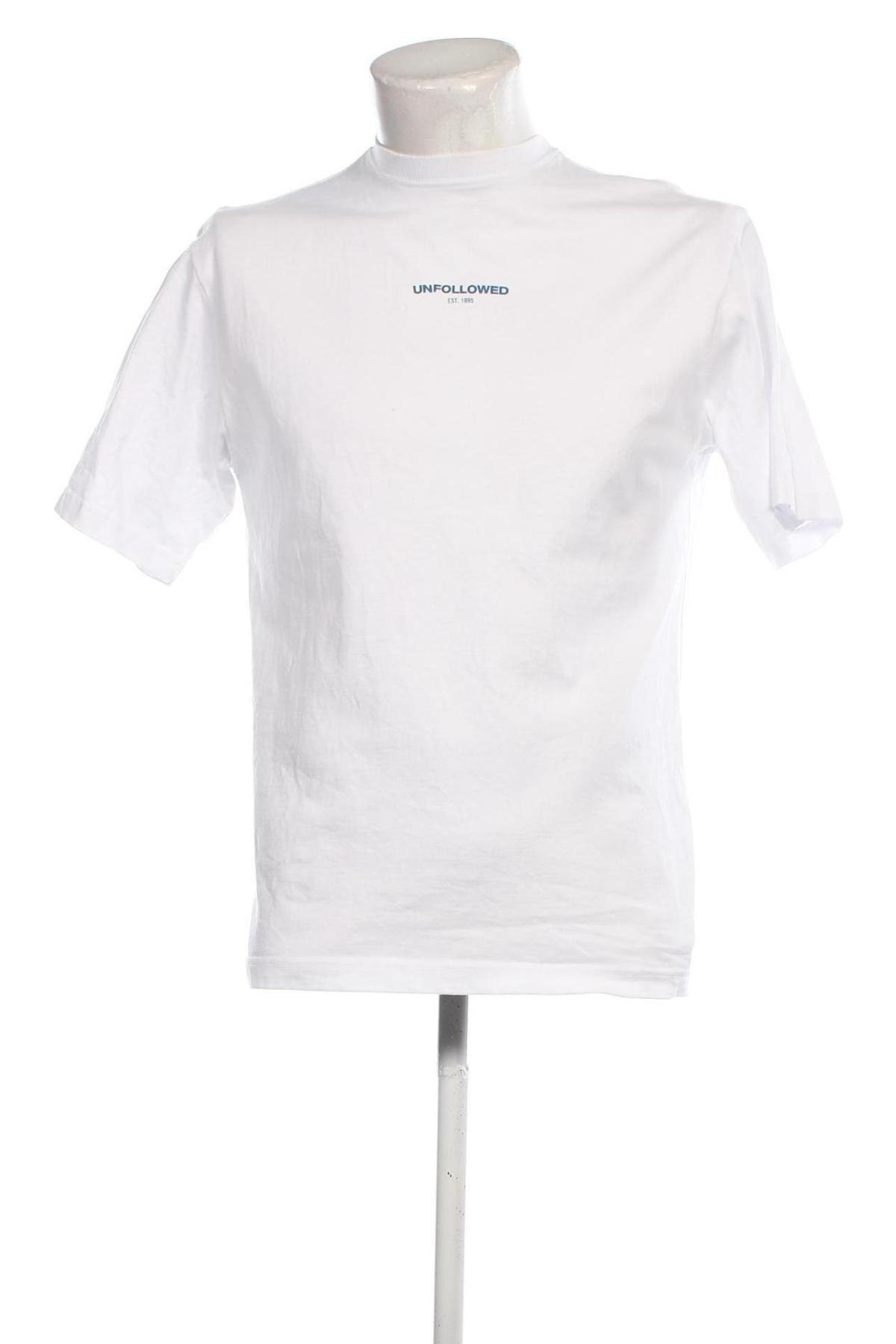 Ανδρικό t-shirt UNFOLLOWED x ABOUT YOU, Μέγεθος S, Χρώμα Λευκό, Τιμή 7,99 €