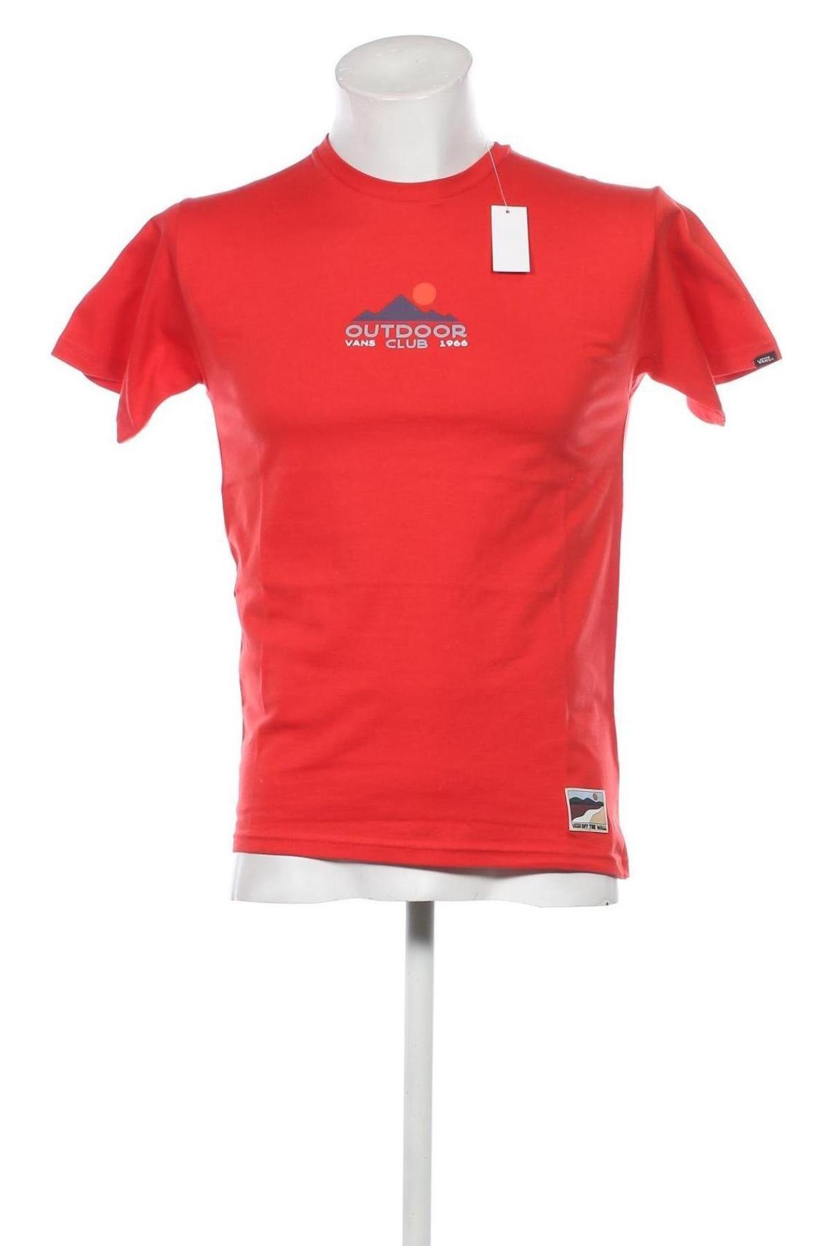 Herren T-Shirt Vans, Größe S, Farbe Rot, Preis € 20,41