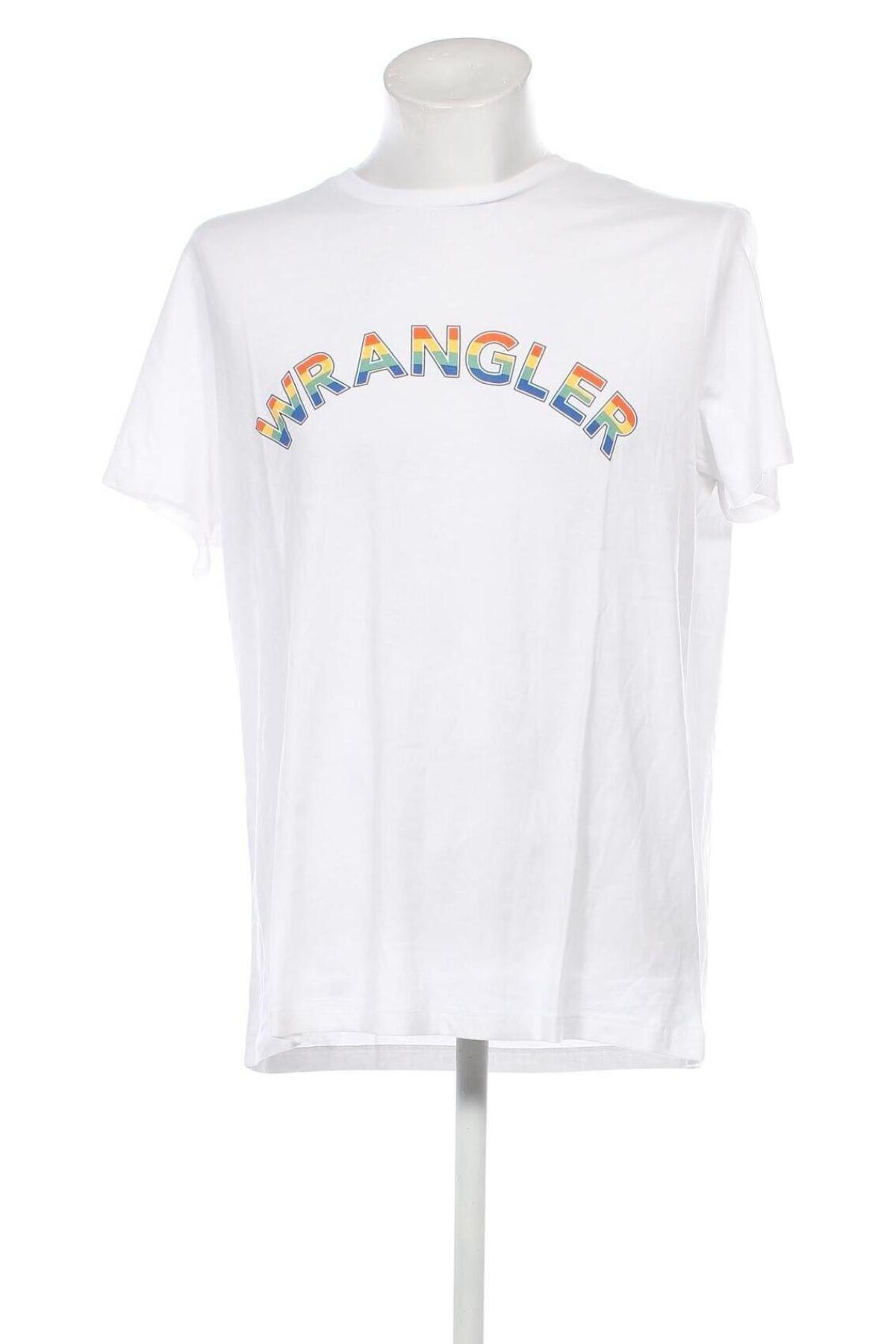 Ανδρικό t-shirt Wrangler, Μέγεθος XL, Χρώμα Λευκό, Τιμή 27,43 €