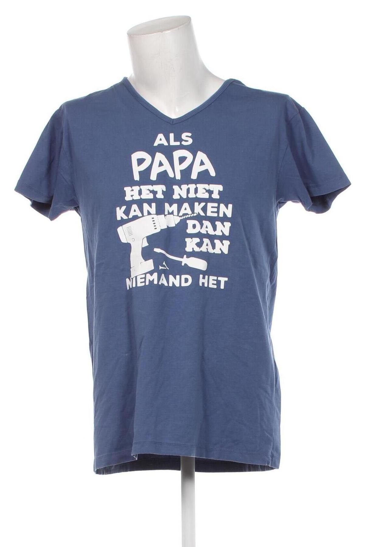 Ανδρικό t-shirt Zeeman, Μέγεθος XXL, Χρώμα Μπλέ, Τιμή 8,04 €