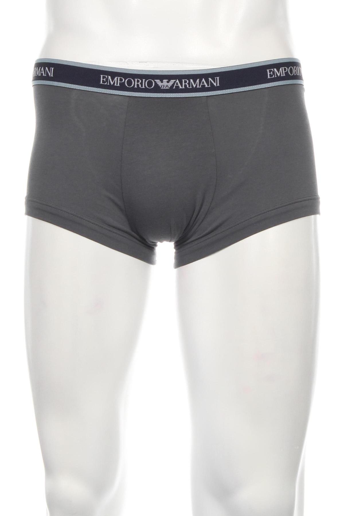 Boxershorts Emporio Armani Underwear, Größe S, Farbe Grau, Preis 27,84 €