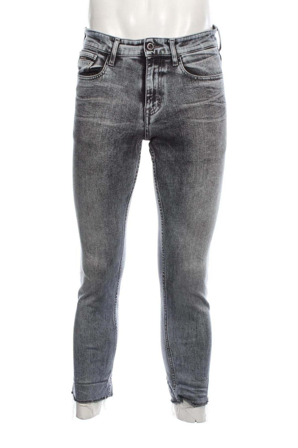 Męskie jeansy Calvin Klein Jeans, Rozmiar M, Kolor Szary, Cena 144,25 zł