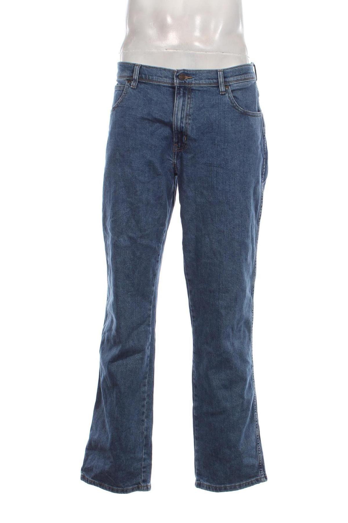Męskie jeansy Wrangler, Rozmiar L, Kolor Niebieski, Cena 119,95 zł