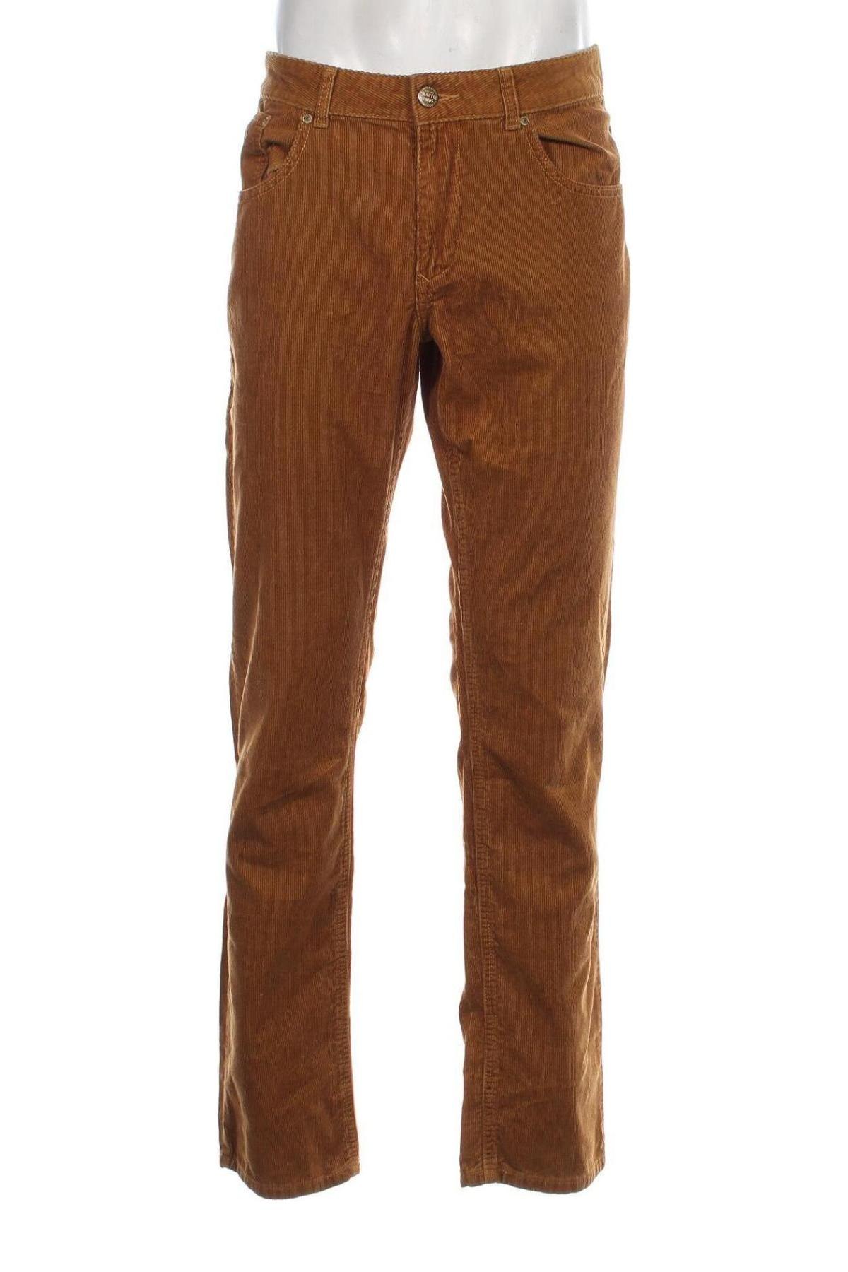 Pantaloni raiați de bărbați Angelo Litrico, Mărime L, Culoare Bej, Preț 38,16 Lei