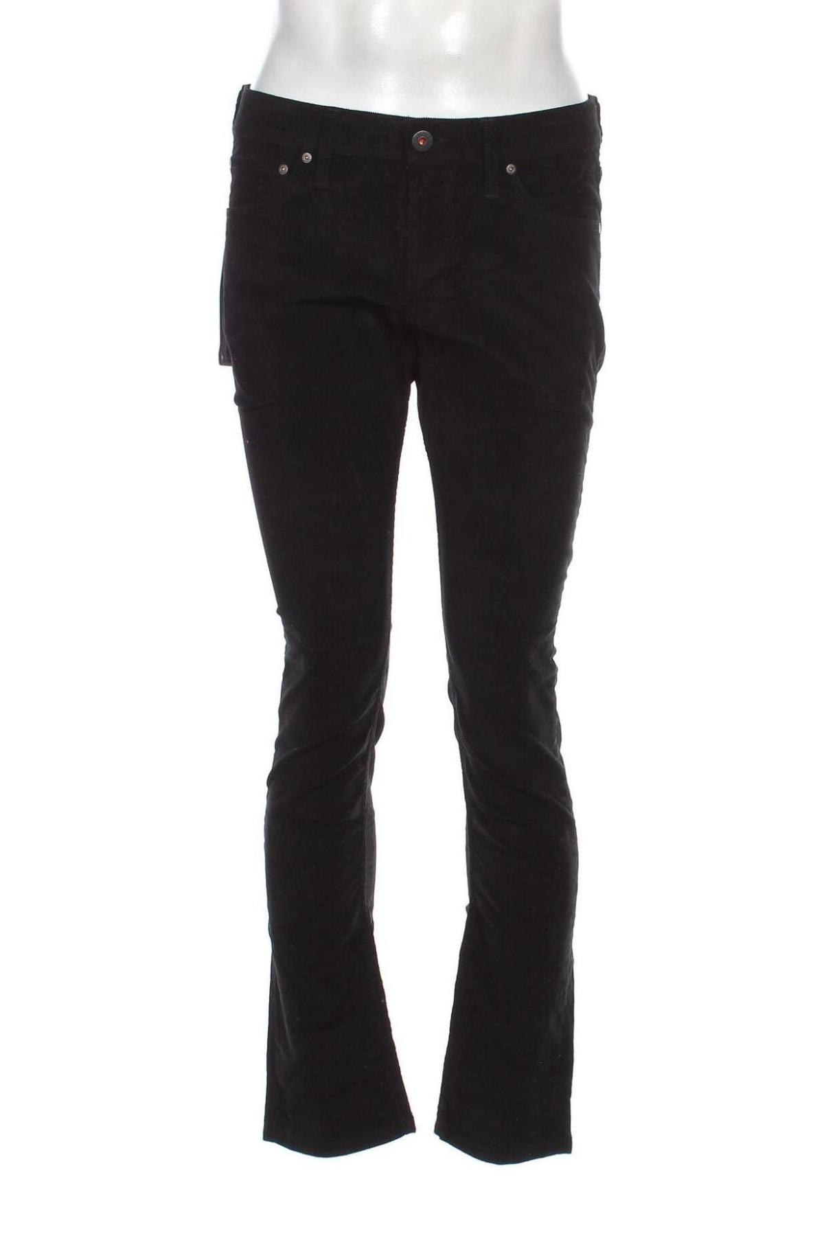 Pantaloni raiați de bărbați Jack & Jones, Mărime M, Culoare Negru, Preț 58,99 Lei