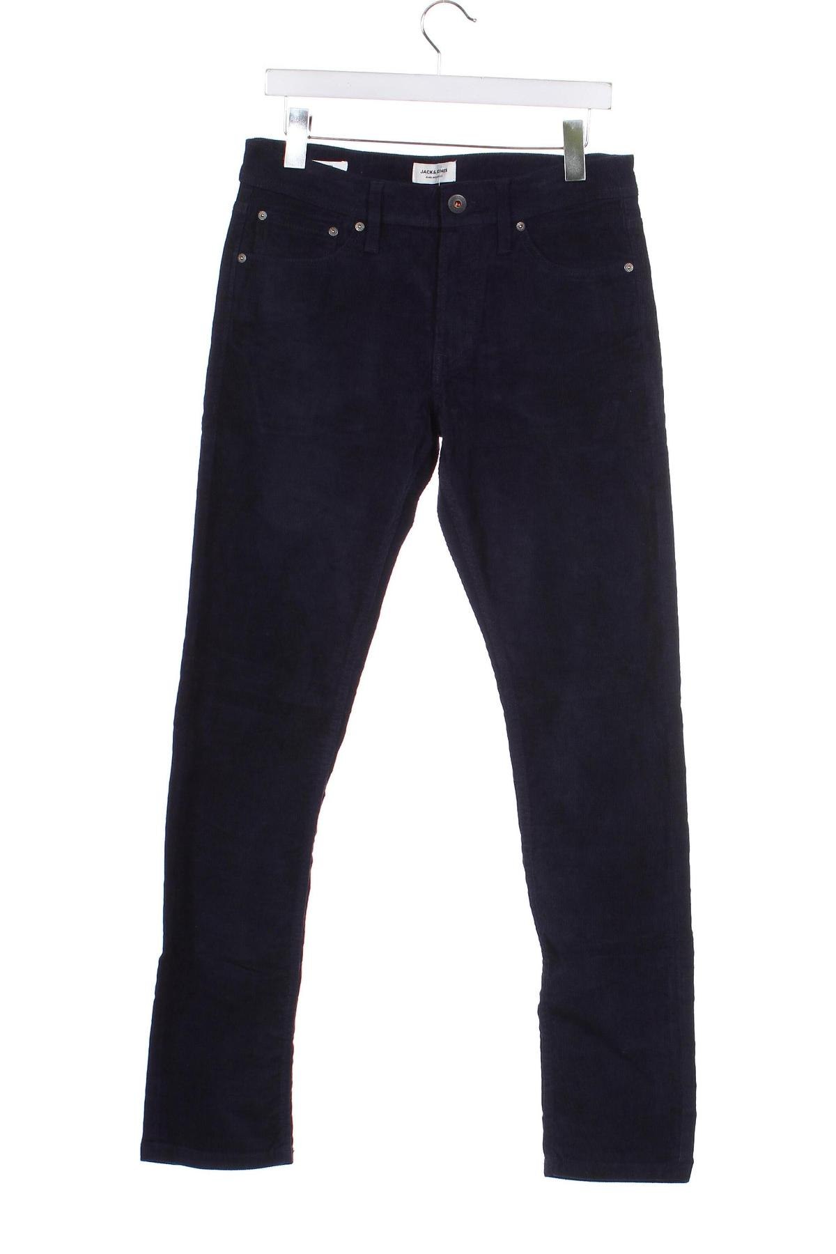 Pantaloni raiați de bărbați Jack & Jones, Mărime S, Culoare Albastru, Preț 130,26 Lei