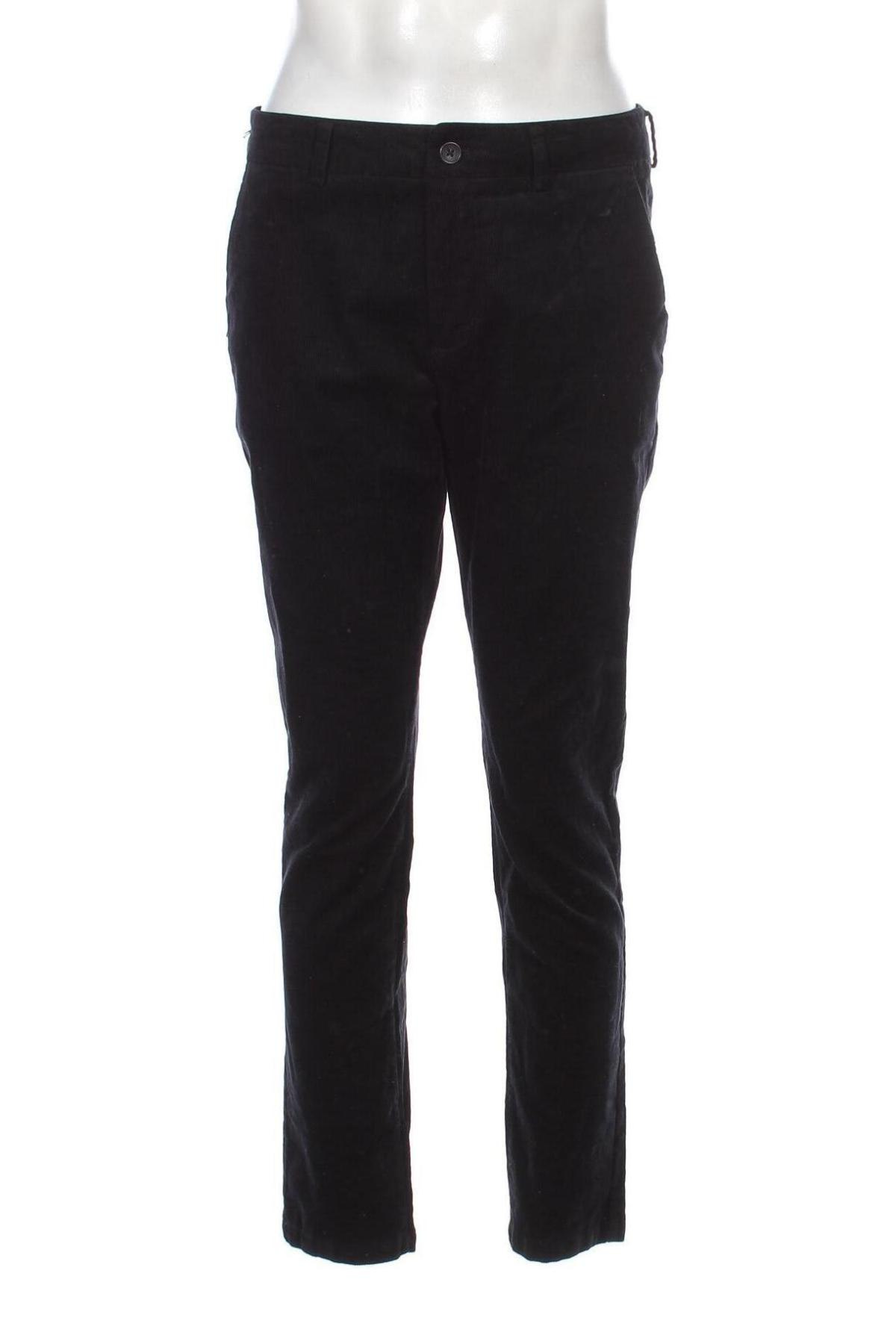 Pantaloni raiați de bărbați Only & Sons, Mărime M, Culoare Negru, Preț 62,04 Lei