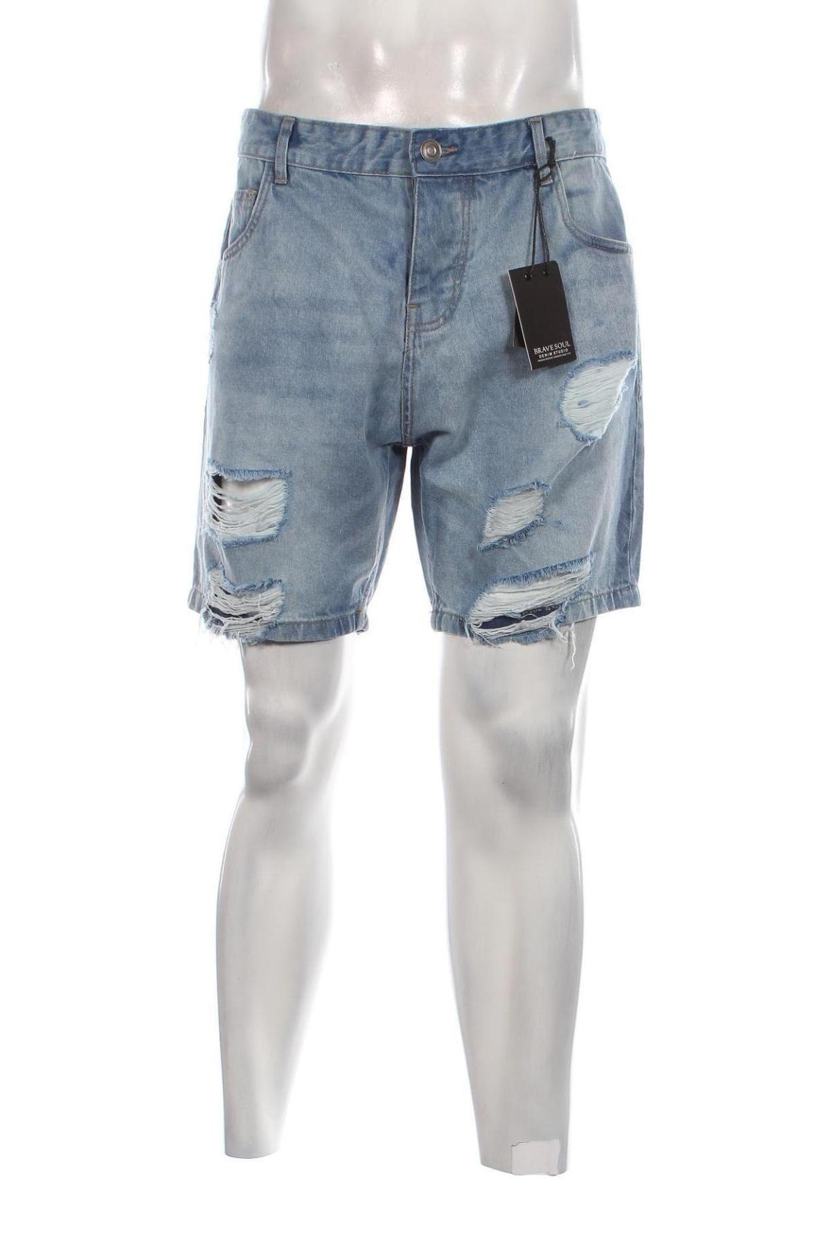 Ανδρικό κοντό παντελόνι Brave Soul, Μέγεθος XL, Χρώμα Μπλέ, Τιμή 17,58 €