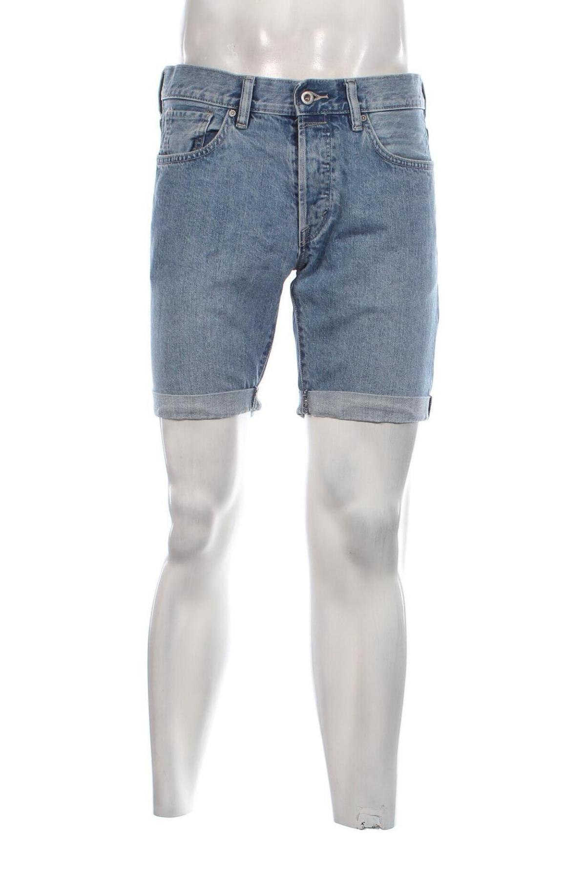 Мъжки къс панталон H&M L.O.G.G., Размер M, Цвят Син, Цена 25,42 лв.