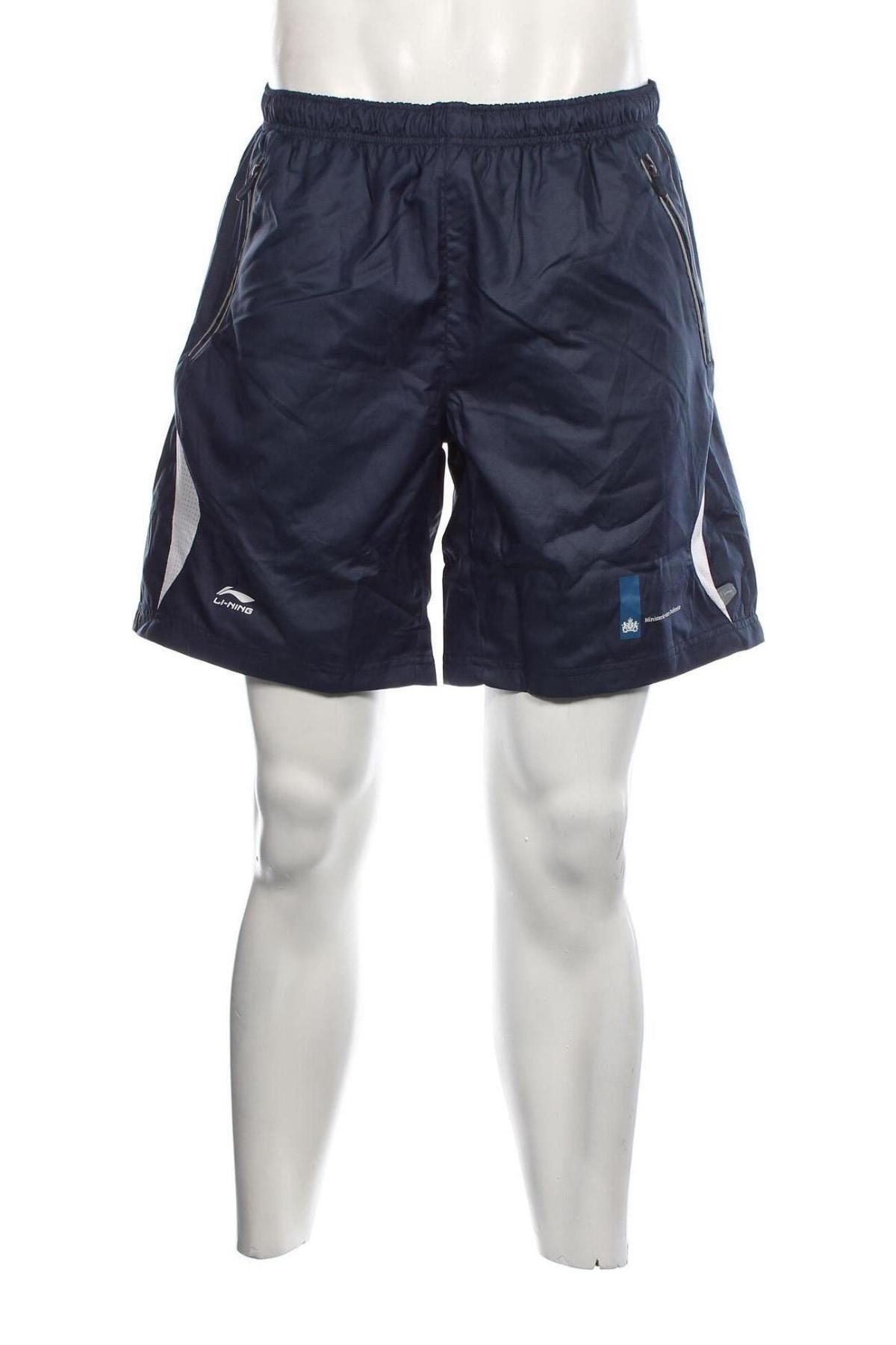 Ανδρικό κοντό παντελόνι Li-Ning, Μέγεθος L, Χρώμα Μπλέ, Τιμή 17,32 €