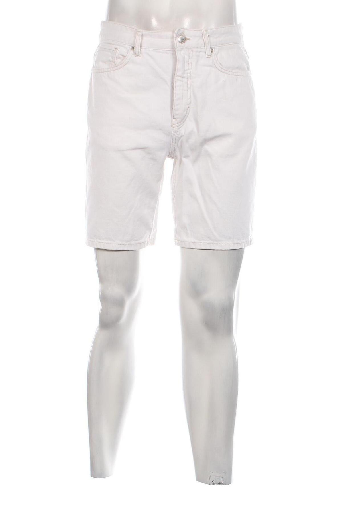 Ανδρικό κοντό παντελόνι Pull&Bear, Μέγεθος M, Χρώμα Λευκό, Τιμή 23,81 €