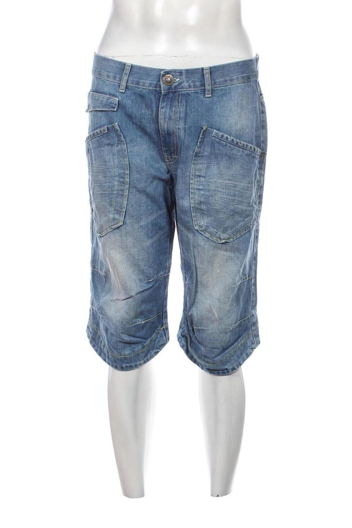 Мъжки къс панталон Sam's, Размер L, Цвят Син, Цена 23,75 лв.
