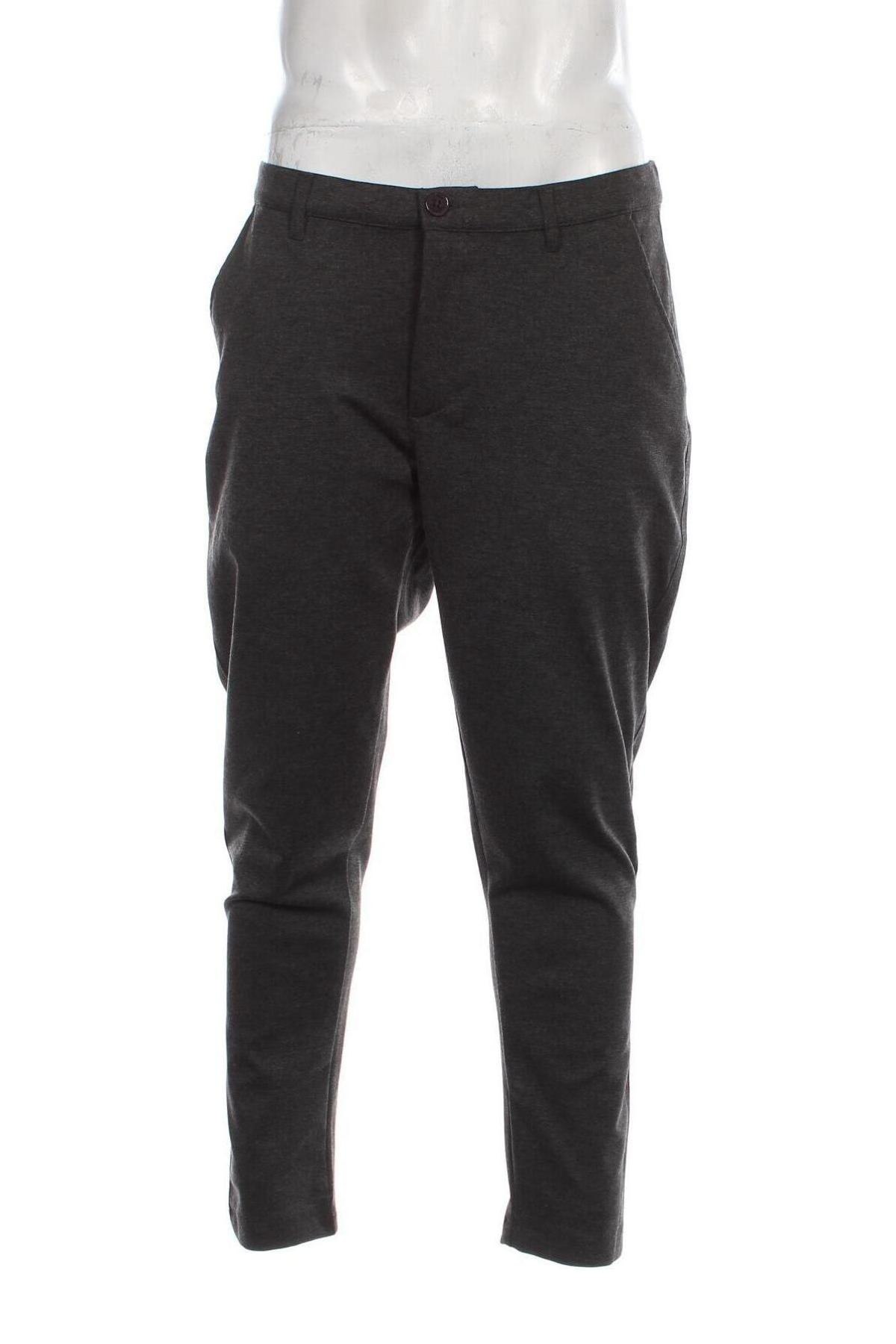 Ανδρικό παντελόνι ! Solid, Μέγεθος L, Χρώμα Γκρί, Τιμή 7,61 €