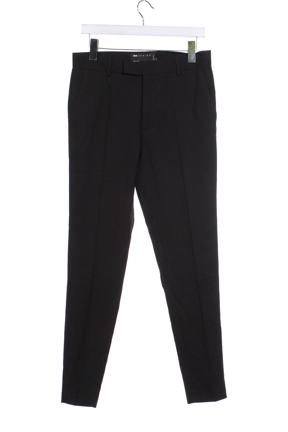 Pantaloni de bărbați ASOS, Mărime M, Culoare Negru, Preț 33,72 Lei