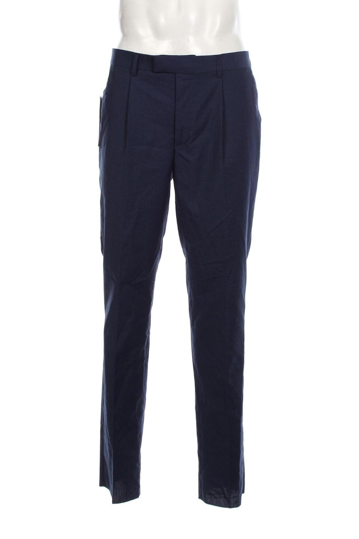 Pantaloni de bărbați Dressmann, Mărime L, Culoare Albastru, Preț 122,37 Lei