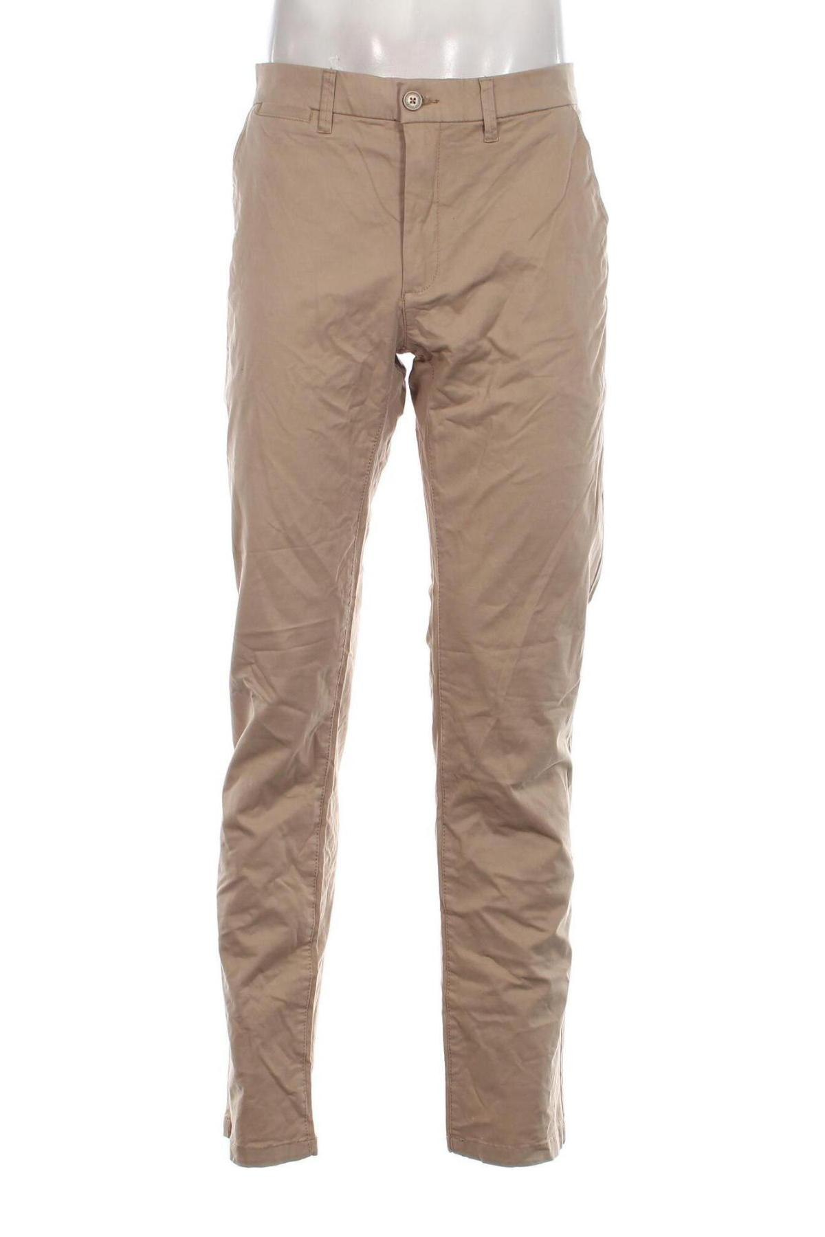 Ανδρικό παντελόνι Dressmann, Μέγεθος L, Χρώμα  Μπέζ, Τιμή 10,14 €