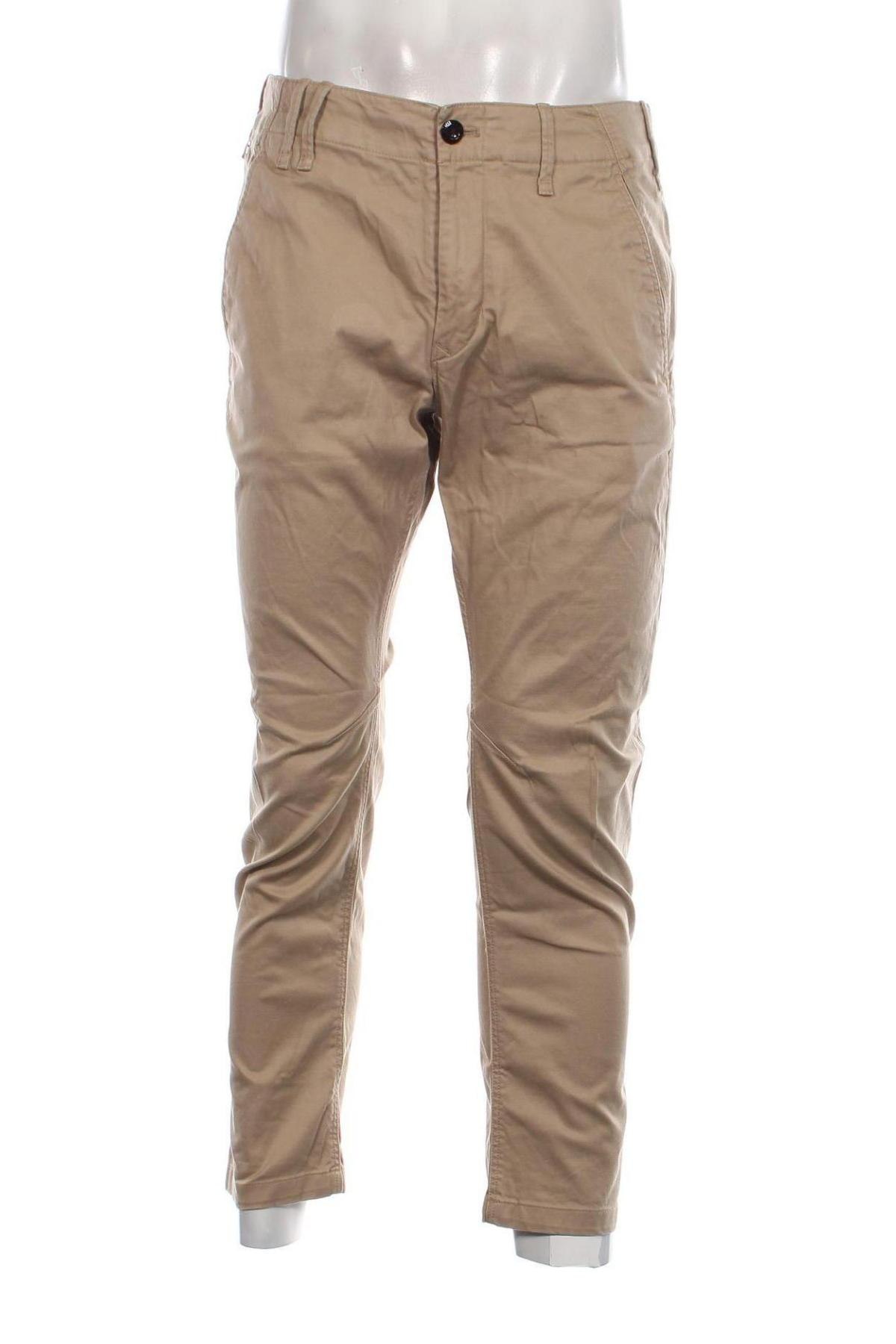 Pantaloni de bărbați G-Star Raw, Mărime L, Culoare Bej, Preț 175,66 Lei