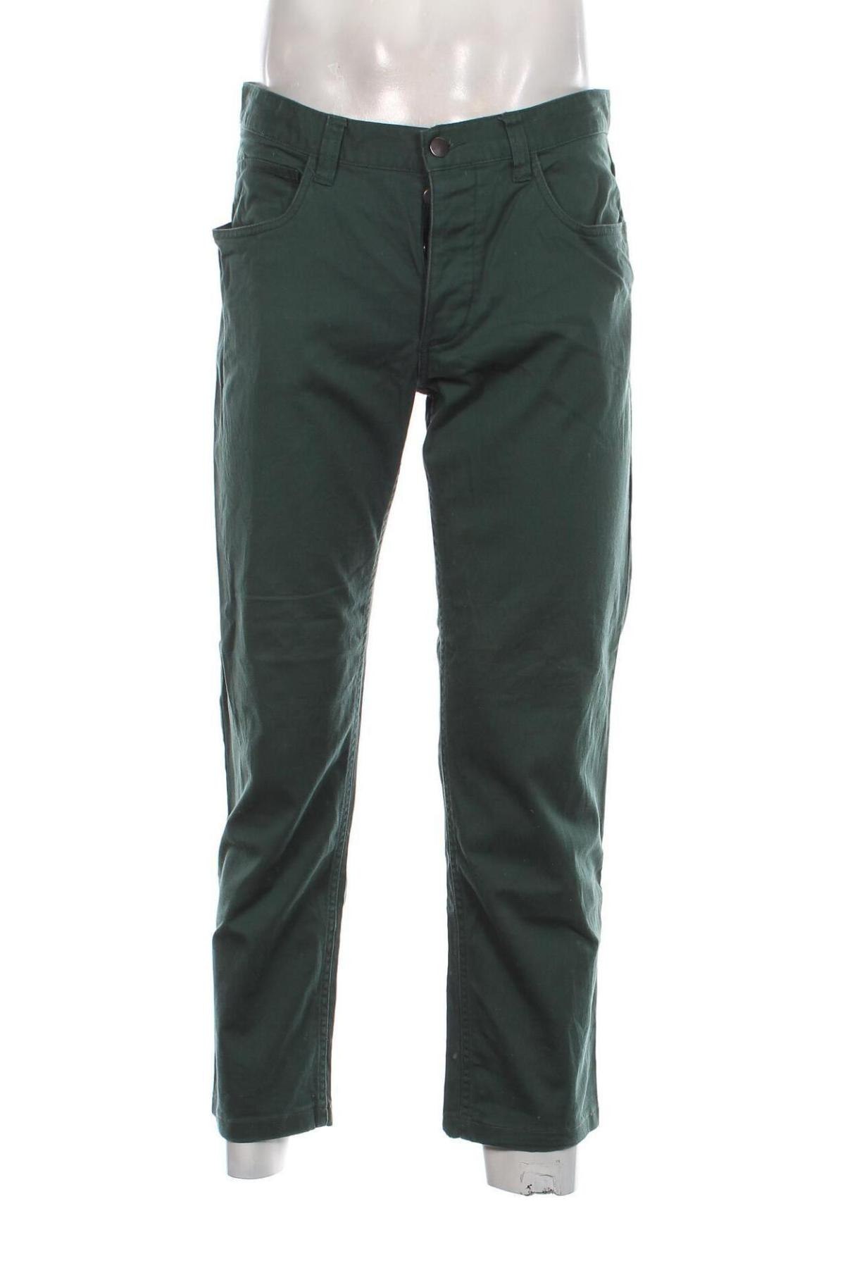 Мъжки панталон H&M, Размер L, Цвят Зелен, Цена 17,41 лв.