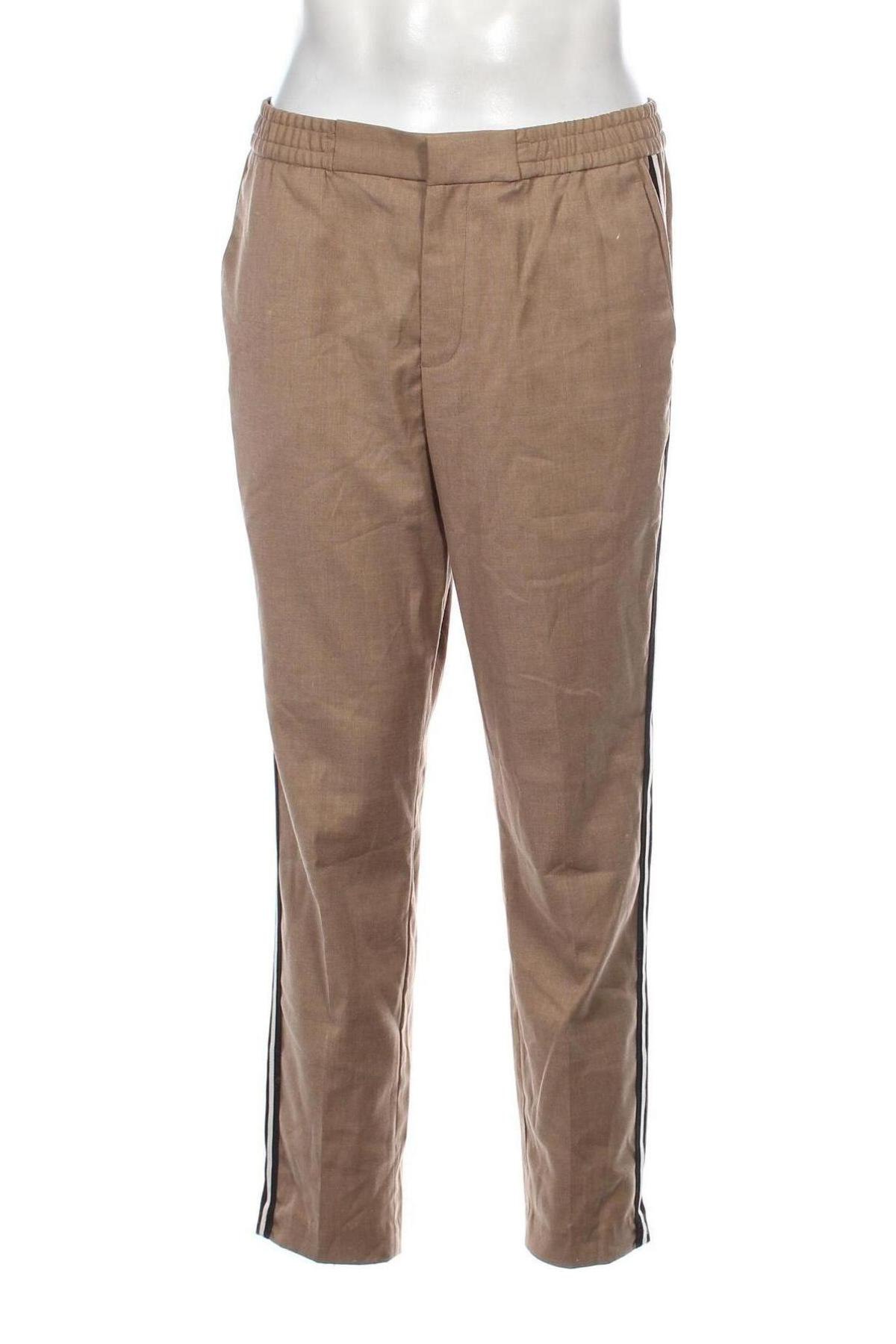 Pantaloni de bărbați H&M, Mărime M, Culoare Bej, Preț 33,39 Lei