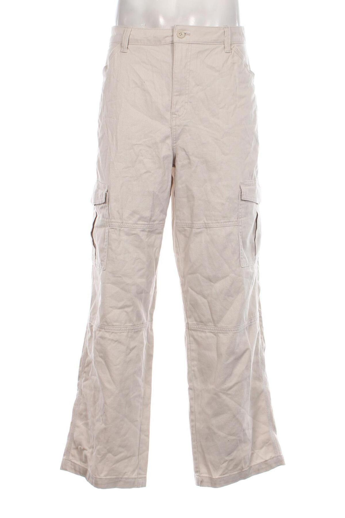 Pantaloni de bărbați H&M Divided, Mărime XL, Culoare Bej, Preț 75,66 Lei