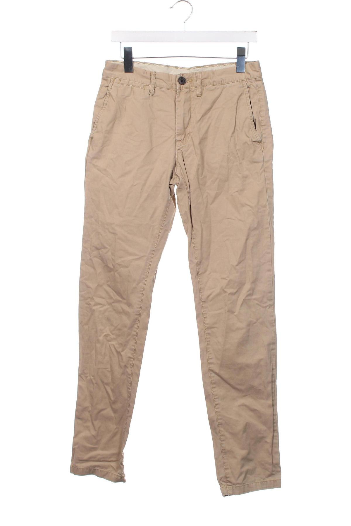 Ανδρικό παντελόνι H&M L.O.G.G., Μέγεθος S, Χρώμα  Μπέζ, Τιμή 8,90 €
