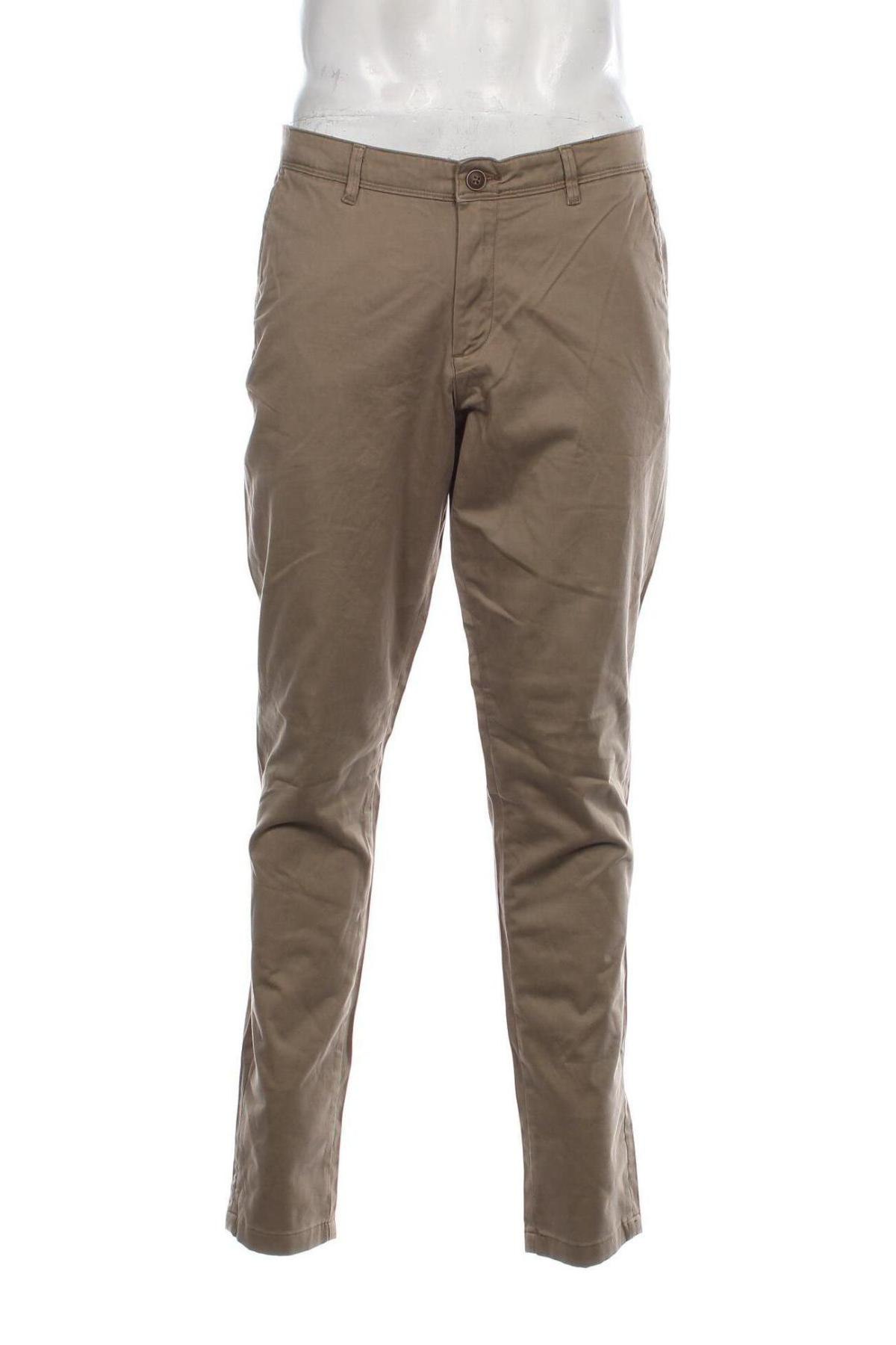 Мъжки панталон Jack & Jones, Размер L, Цвят Бежов, Цена 49,50 лв.
