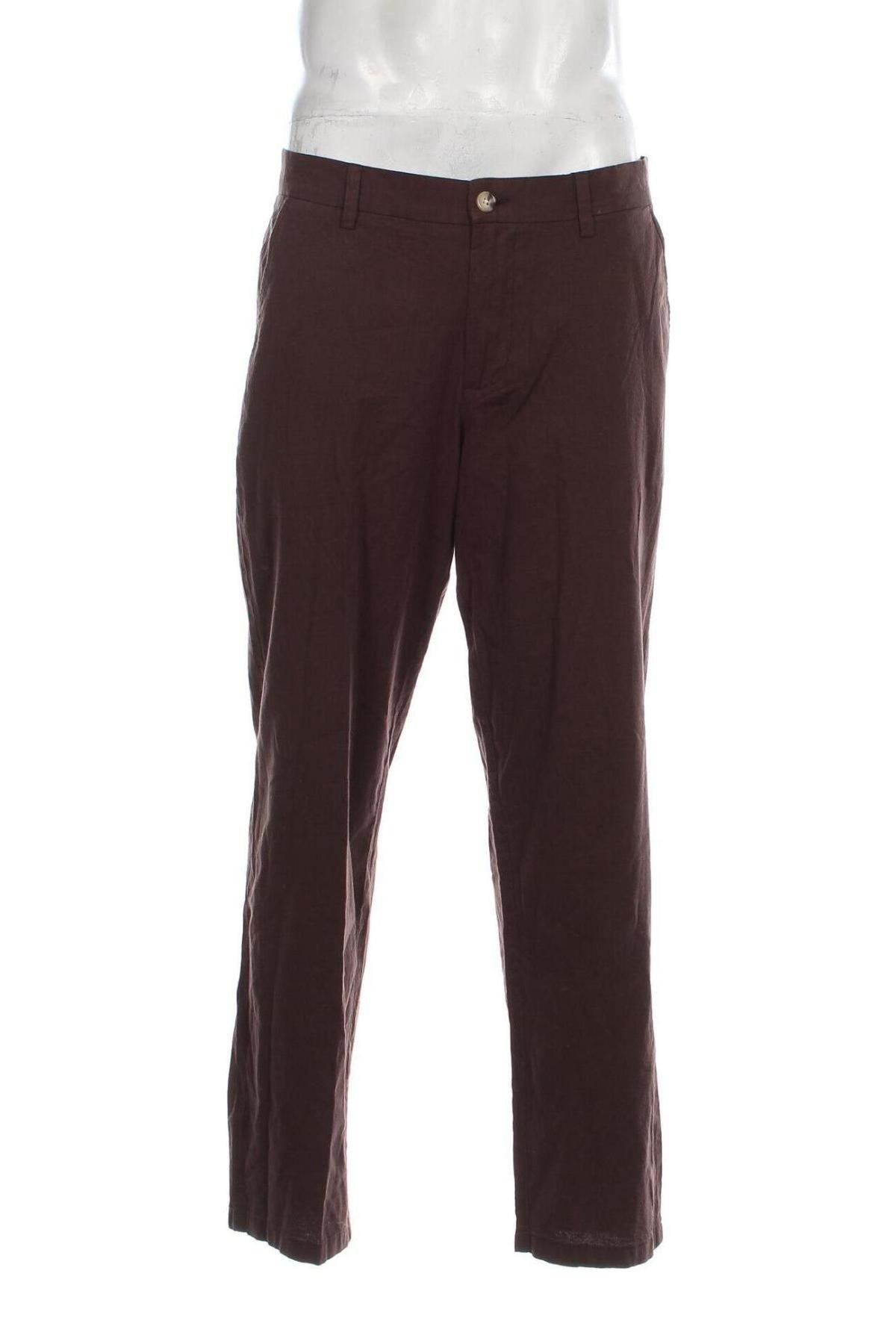 Ανδρικό παντελόνι Jack & Jones, Μέγεθος L, Χρώμα Καφέ, Τιμή 17,86 €