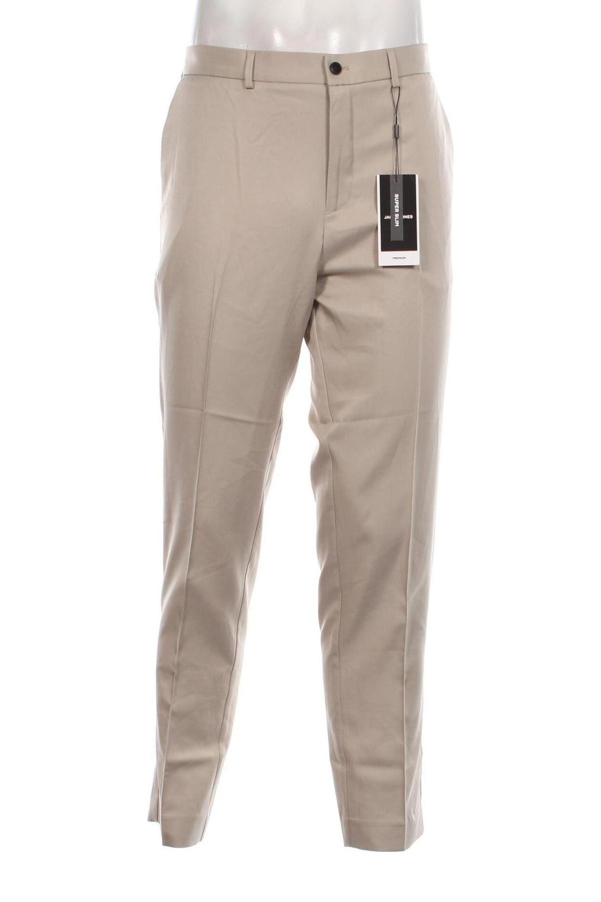 Ανδρικό παντελόνι Jack & Jones PREMIUM, Μέγεθος XL, Χρώμα  Μπέζ, Τιμή 23,97 €