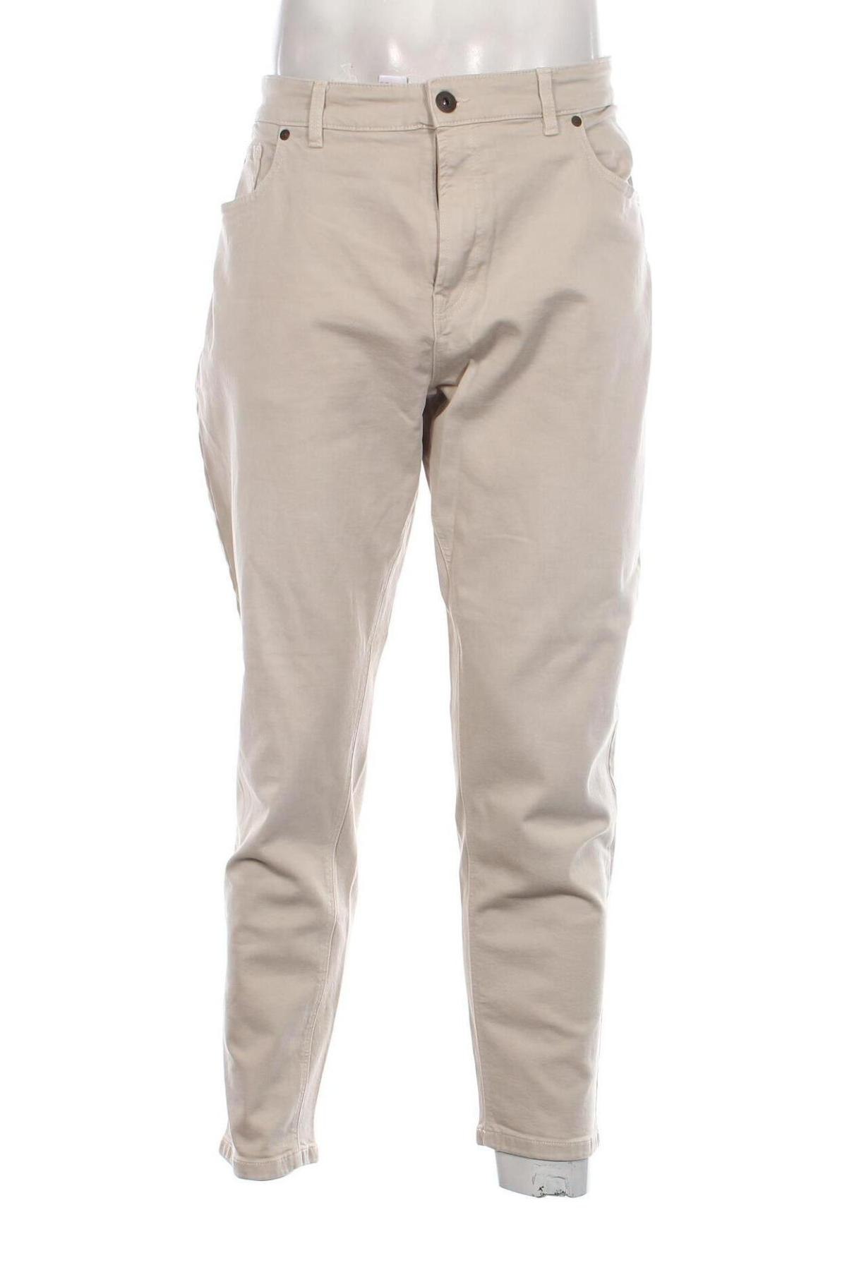 Pantaloni de bărbați Next, Mărime XXL, Culoare Ecru, Preț 67,98 Lei