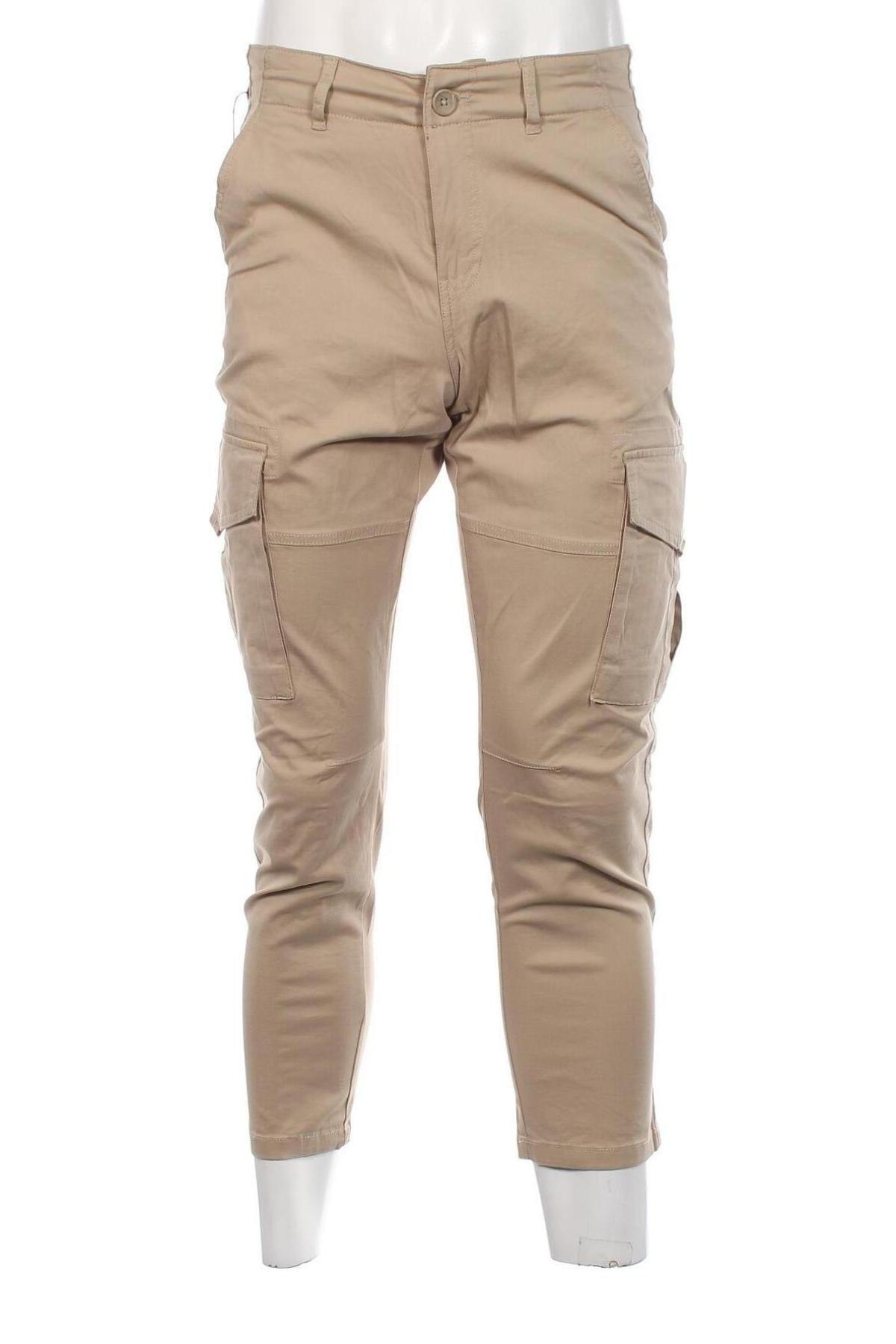Pantaloni de bărbați Only & Sons, Mărime S, Culoare Bej, Preț 72,63 Lei