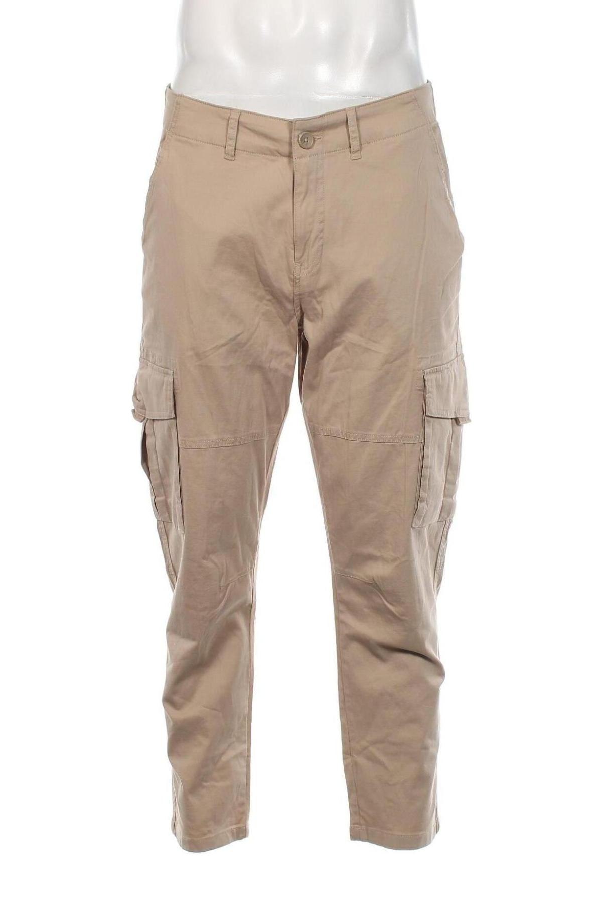 Pantaloni de bărbați Only & Sons, Mărime L, Culoare Bej, Preț 52,96 Lei