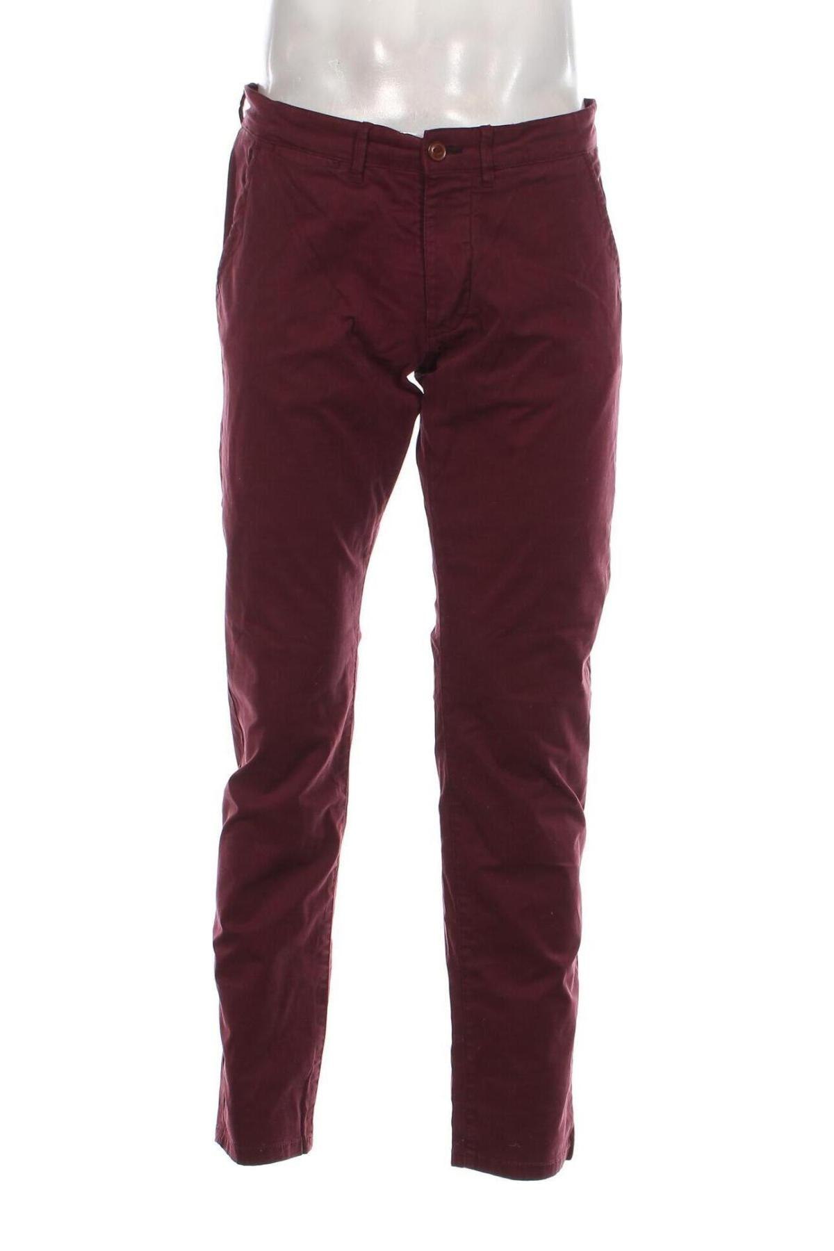 Pantaloni de bărbați Originals By Jack & Jones, Mărime M, Culoare Roșu, Preț 68,07 Lei