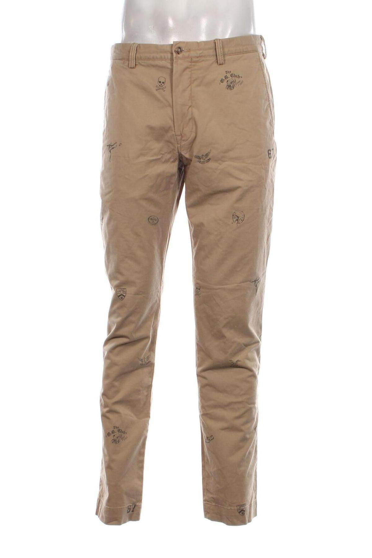 Pantaloni de bărbați Polo By Ralph Lauren, Mărime L, Culoare Bej, Preț 309,87 Lei