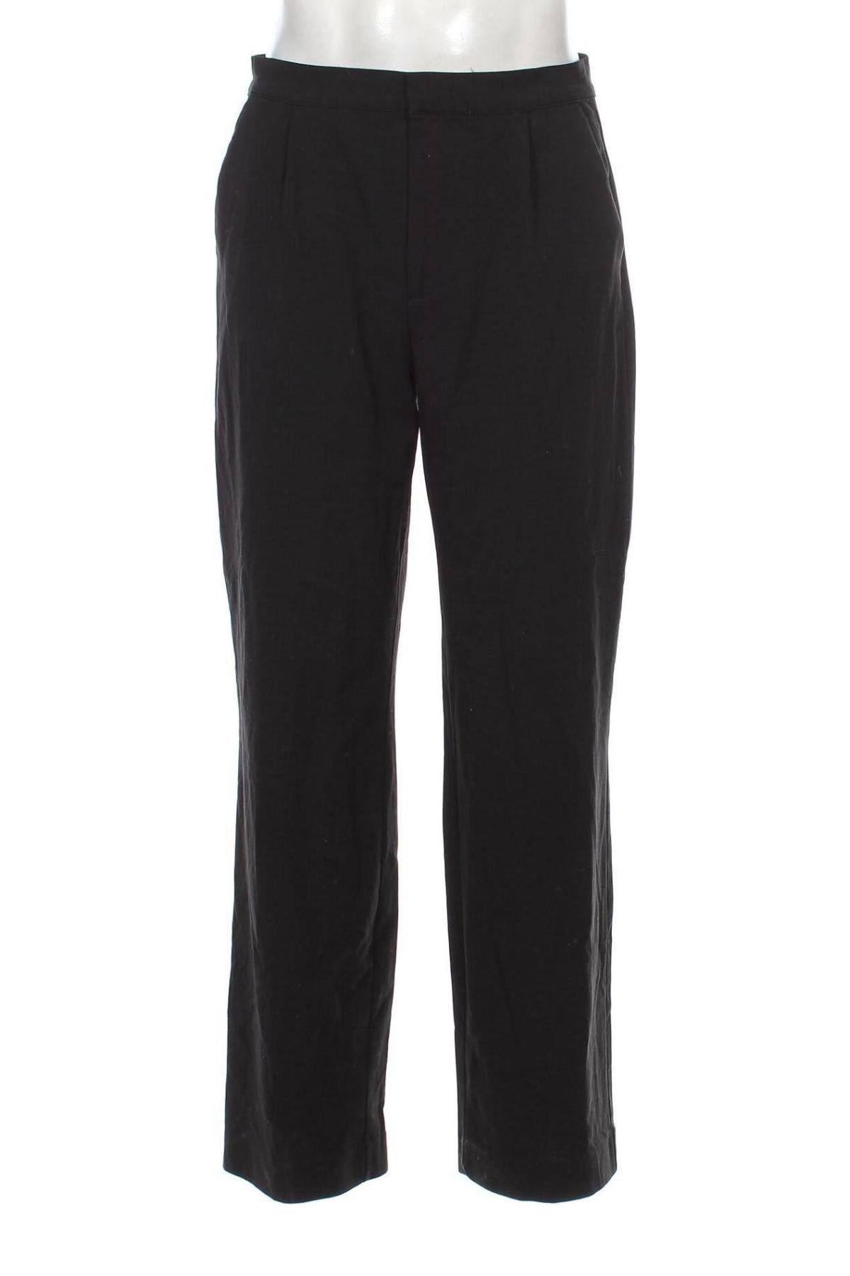 Ανδρικό παντελόνι Pull&Bear, Μέγεθος L, Χρώμα Μαύρο, Τιμή 7,18 €