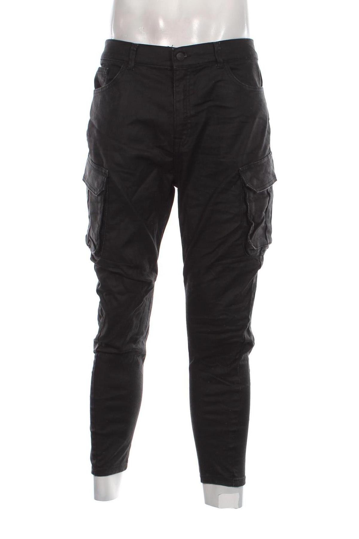 Мъжки панталон Zara, Размер XL, Цвят Черен, Цена 27,00 лв.