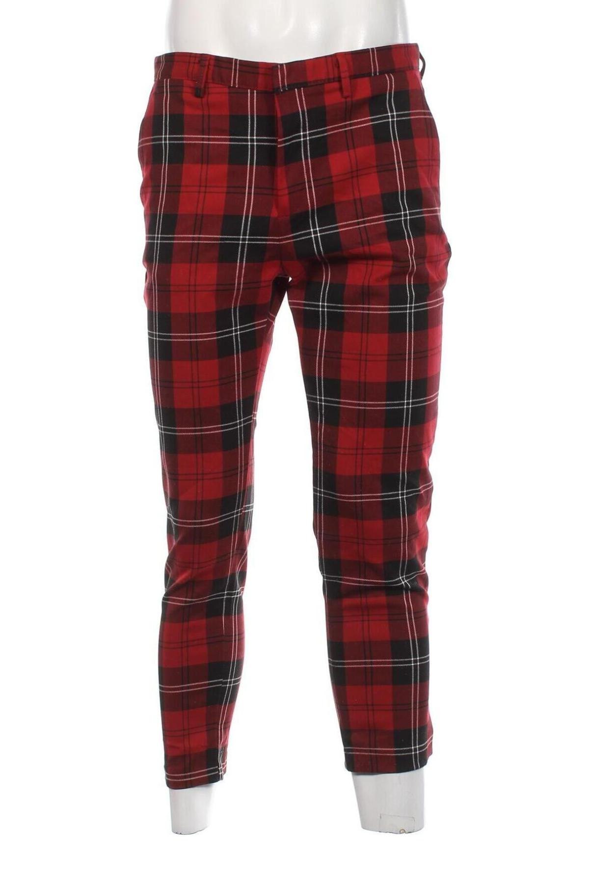 Pantaloni de bărbați Zara, Mărime M, Culoare Roșu, Preț 35,53 Lei