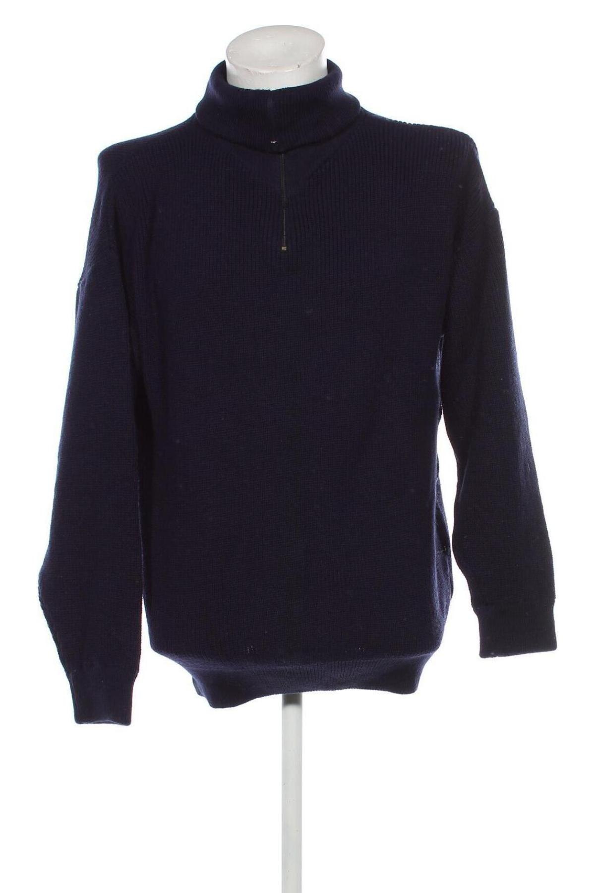 Мъжки пуловер, Размер L, Цвят Син, Цена 18,85 лв.