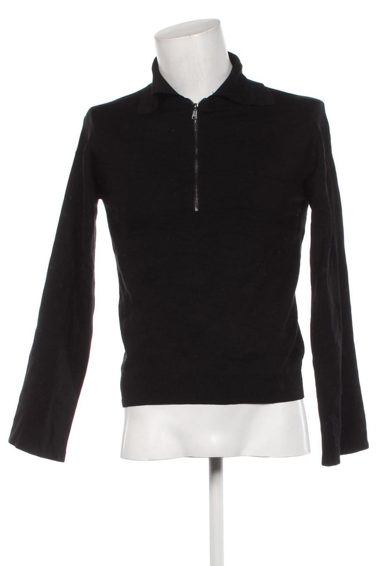Ανδρικό πουλόβερ AERE, Μέγεθος S, Χρώμα Μαύρο, Τιμή 38,60 €