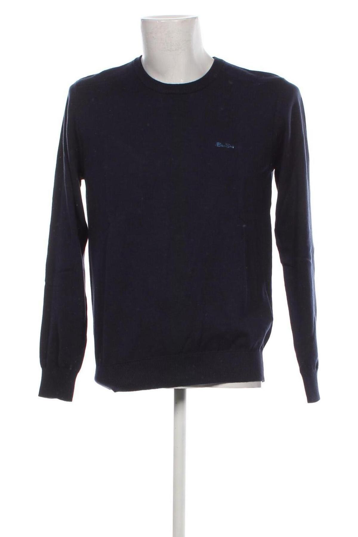 Мъжки пуловер Ben Sherman, Размер M, Цвят Син, Цена 98,00 лв.