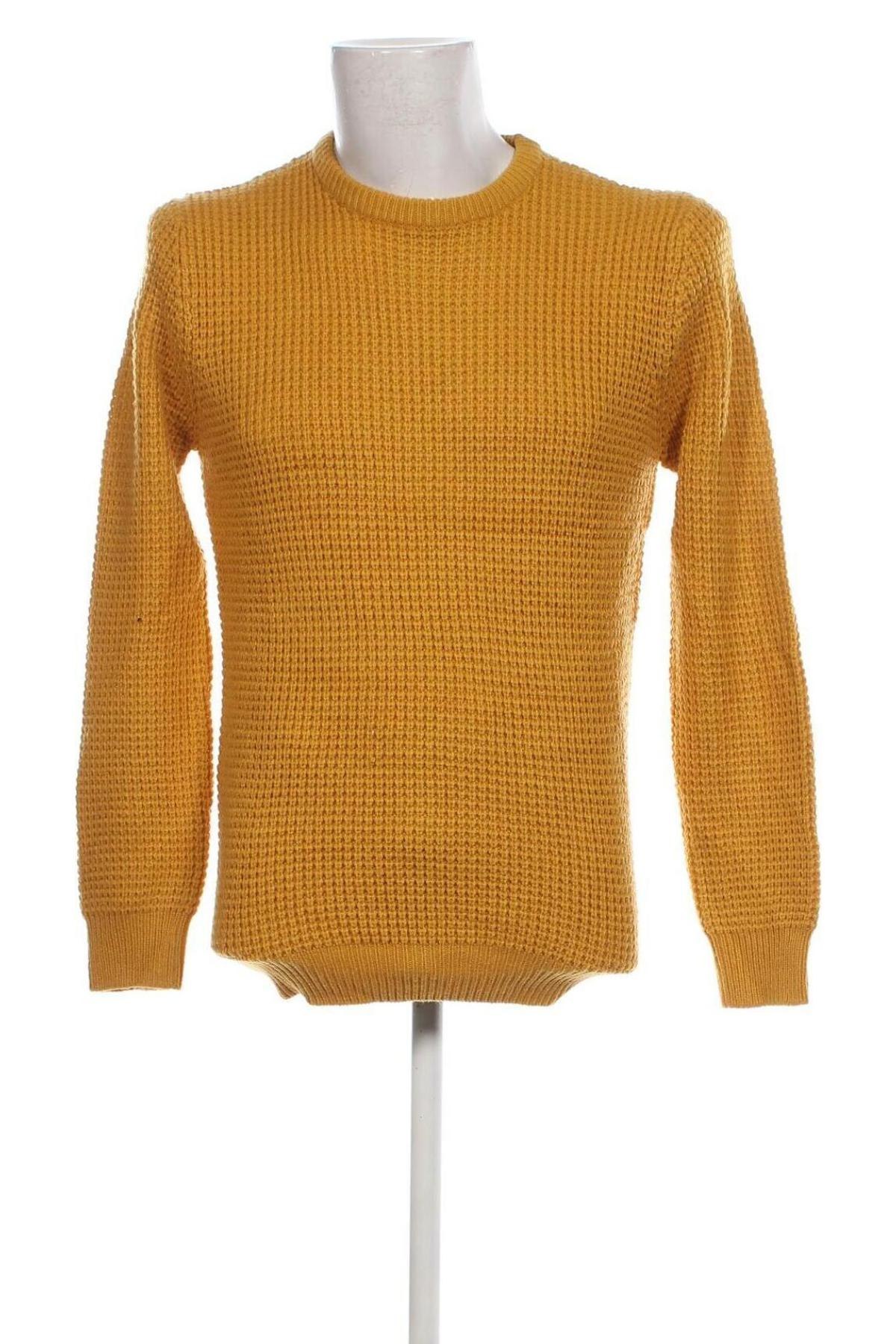 Мъжки пуловер Cotton&silk, Размер M, Цвят Жълт, Цена 17,40 лв.